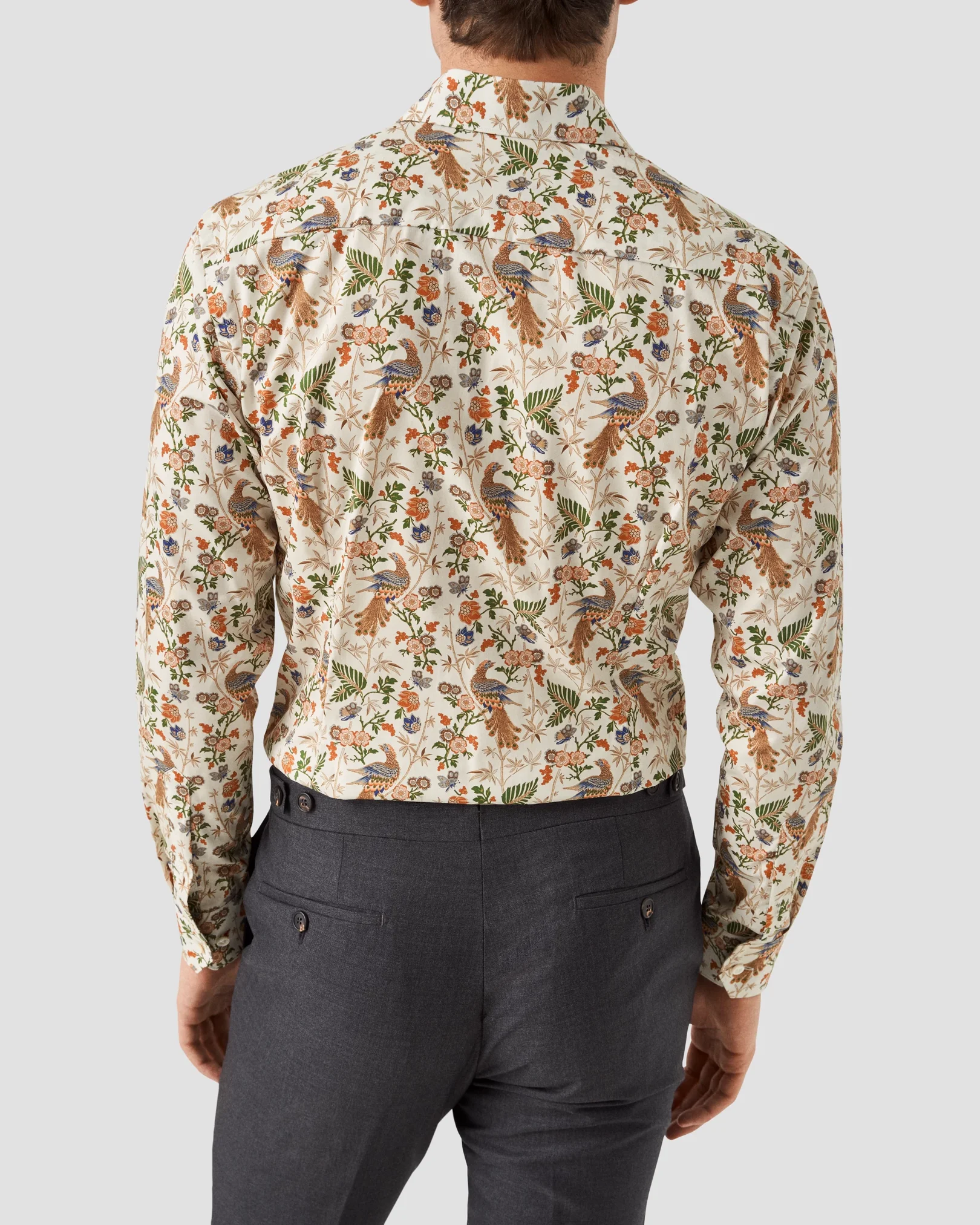 Eton - floral fine twill shirt