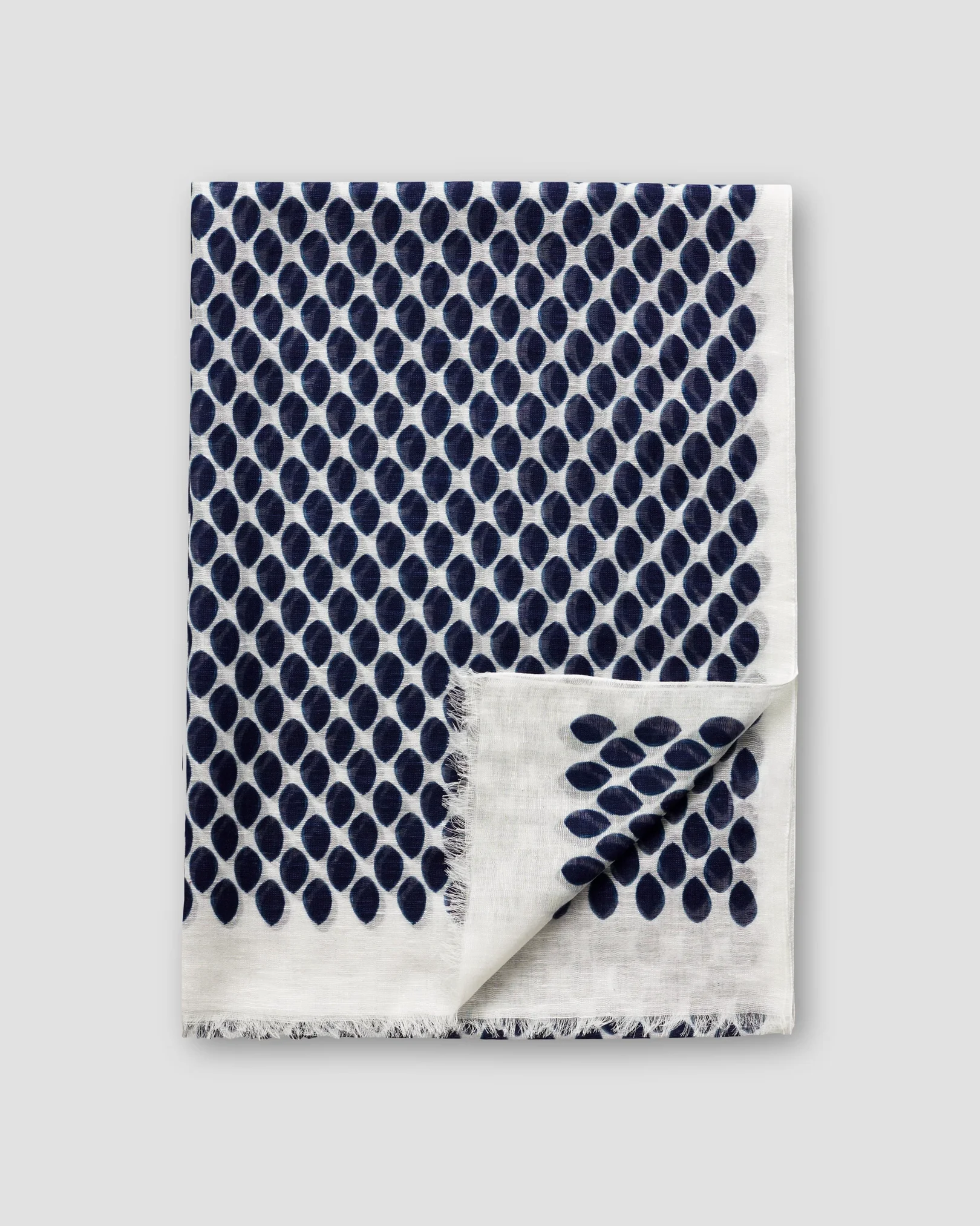 Eton - dotted cotton linen scarf
