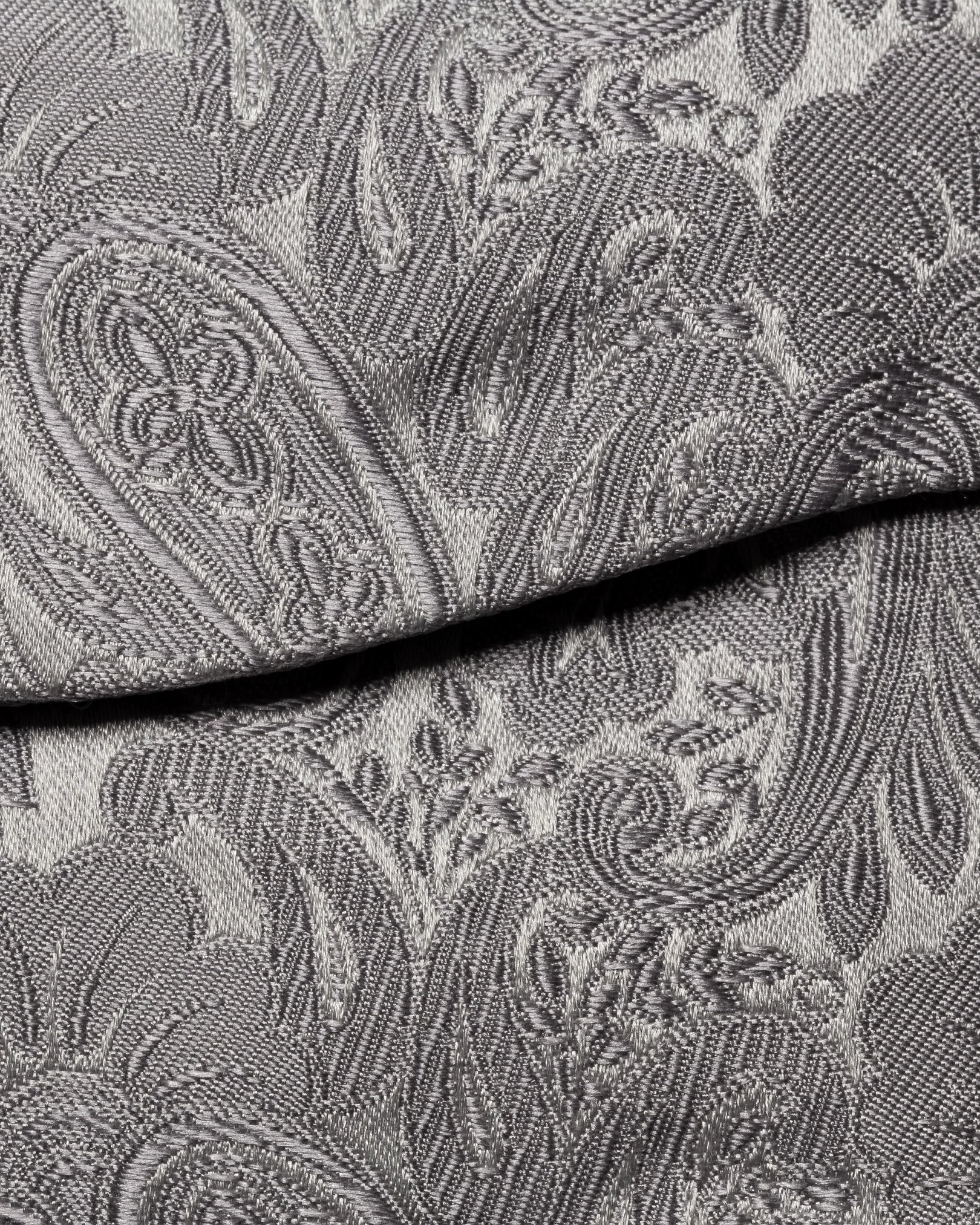 Eton - light grey jacquard silk bow tie