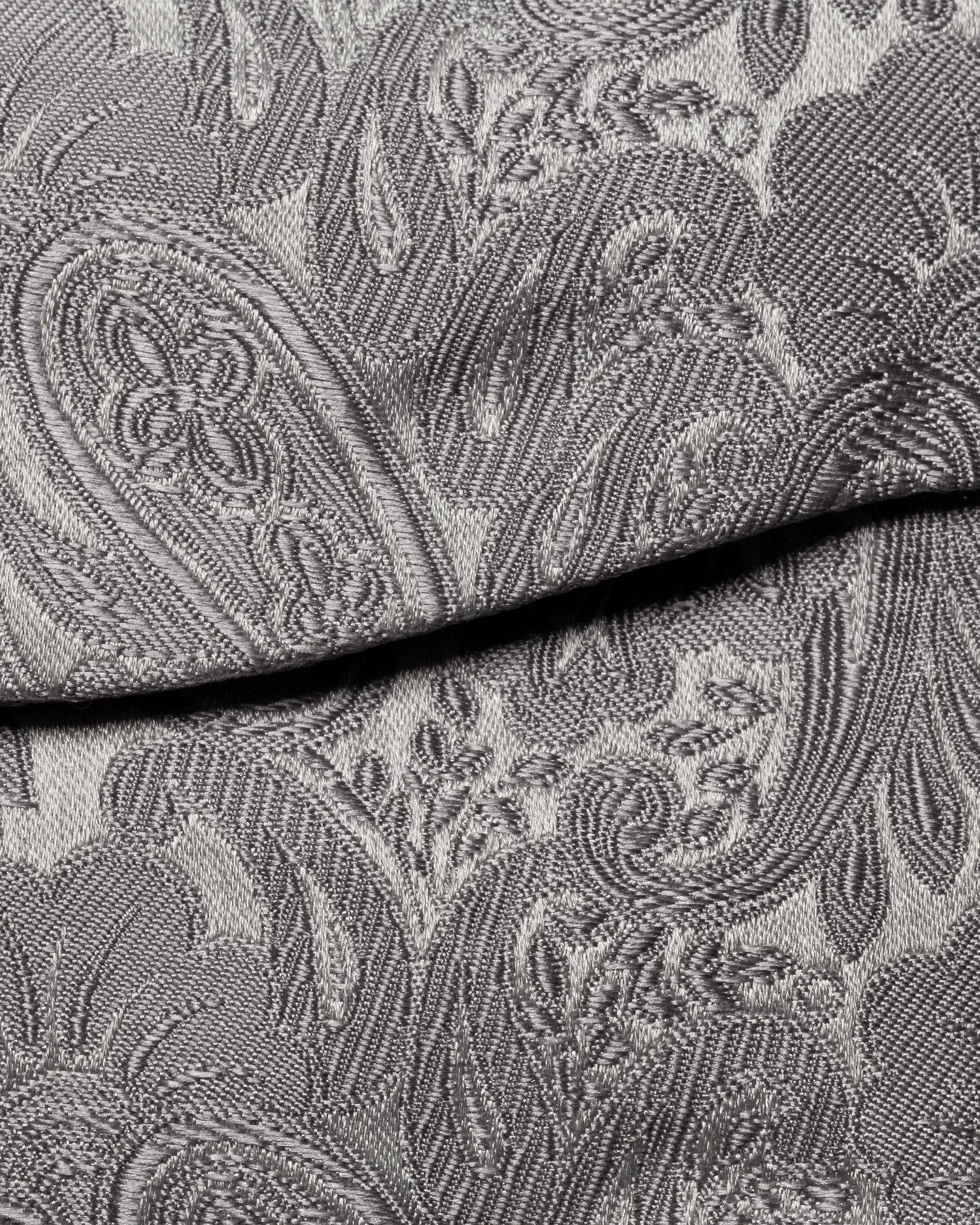 Eton - light grey jacquard silk bow tie