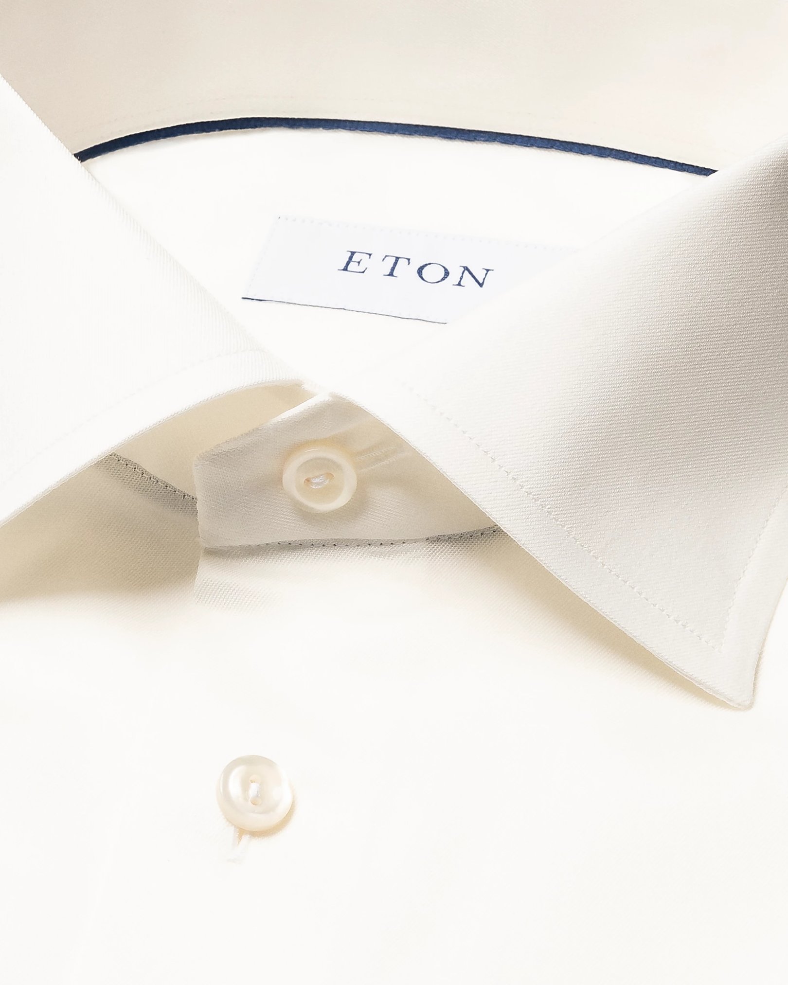 Eton - white solid signature twill shirt