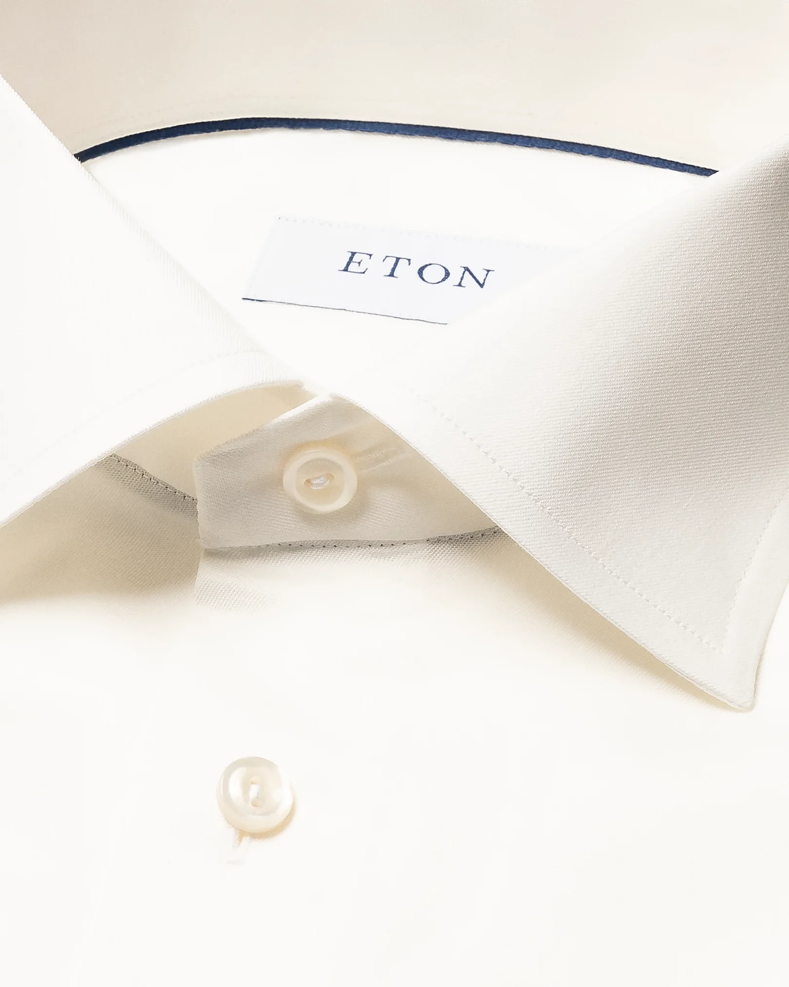 Eton - white solid signature twill shirt