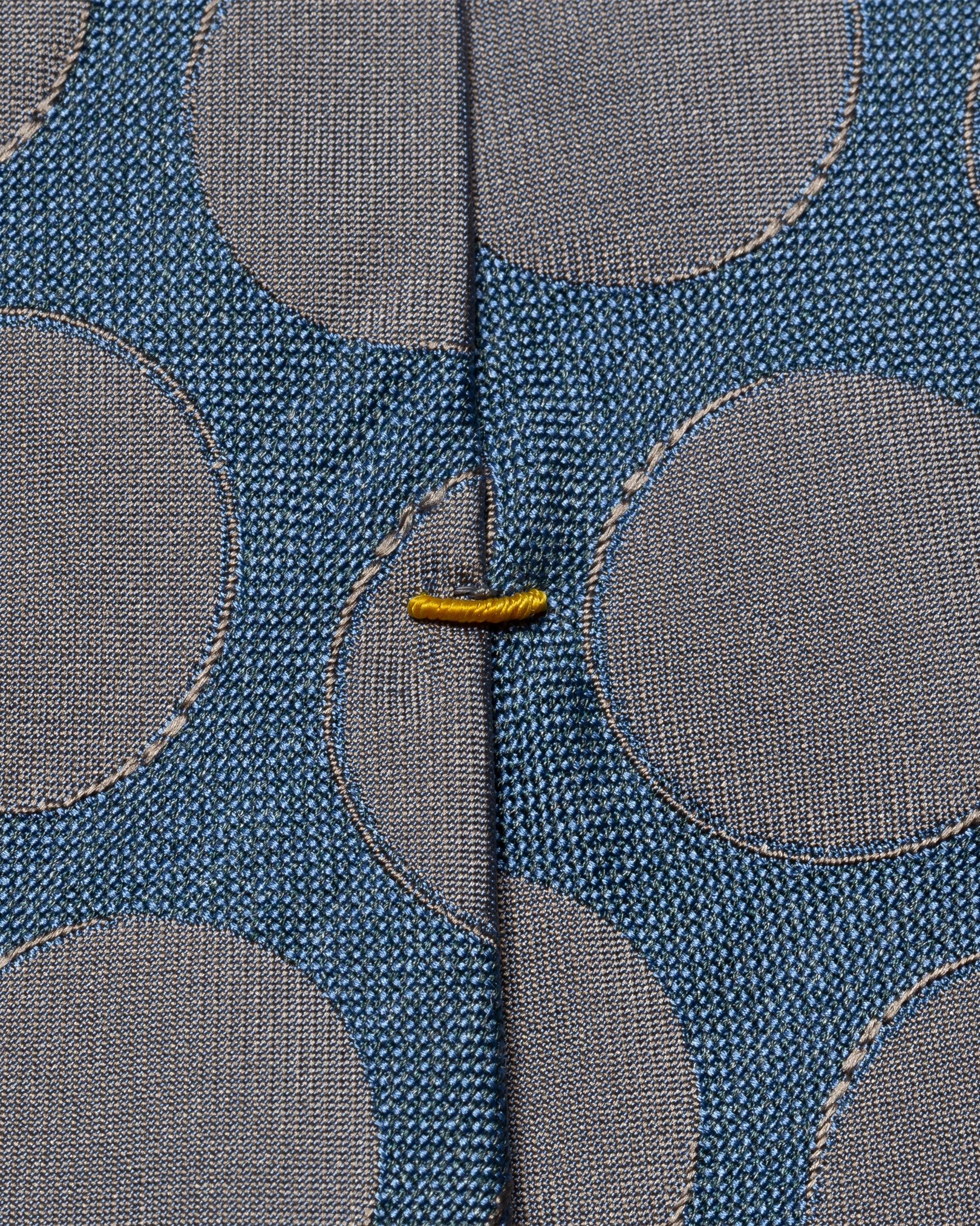 Eton - mid blue polka dots tie