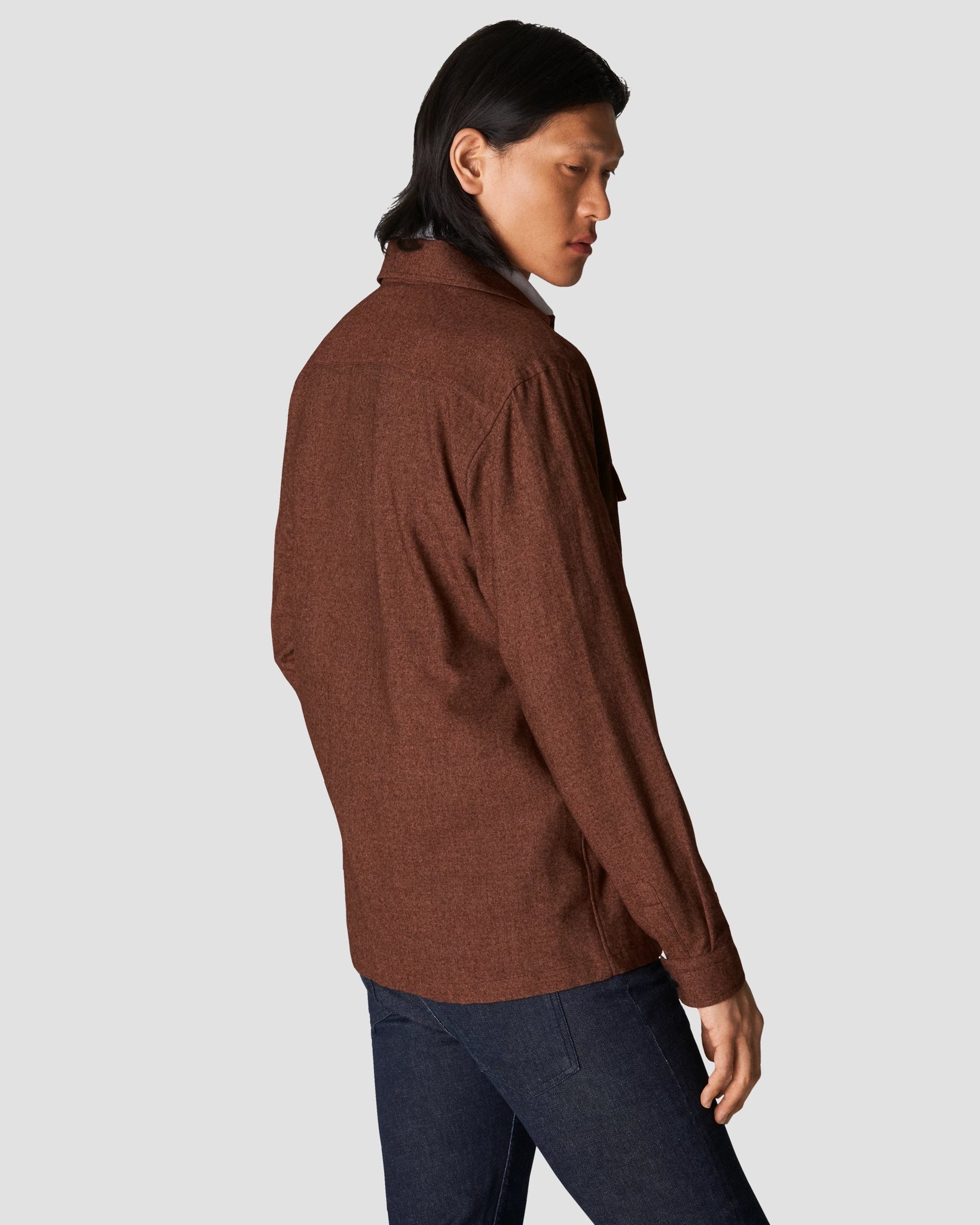 Eton - orange flannel overshirt