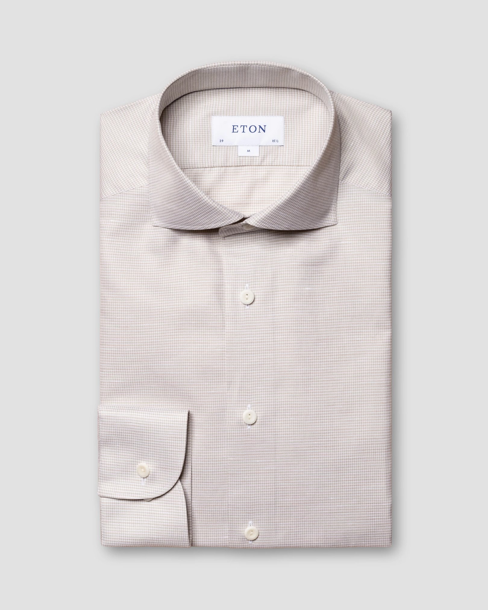 Eton - light green wrinkle free cotton linen