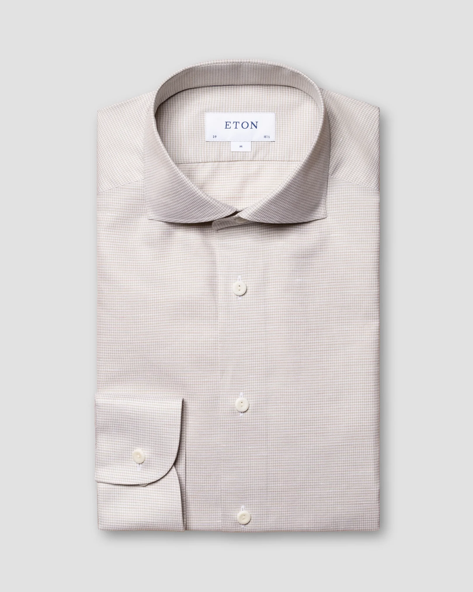 Eton - light green wrinkle free cotton linen