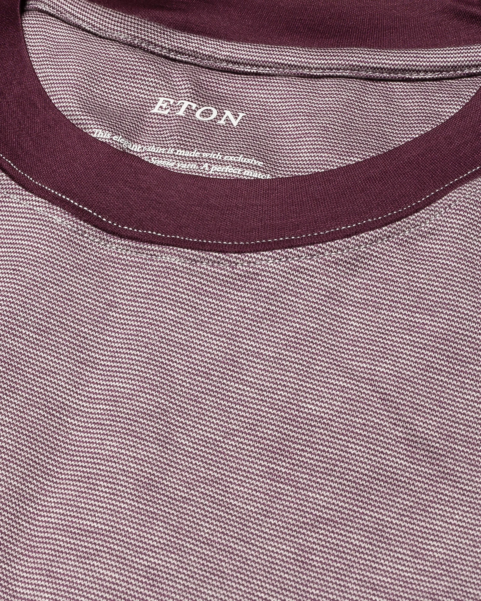 Eton - orange interlock jersey t shirt short sleeve t shirt t shirt