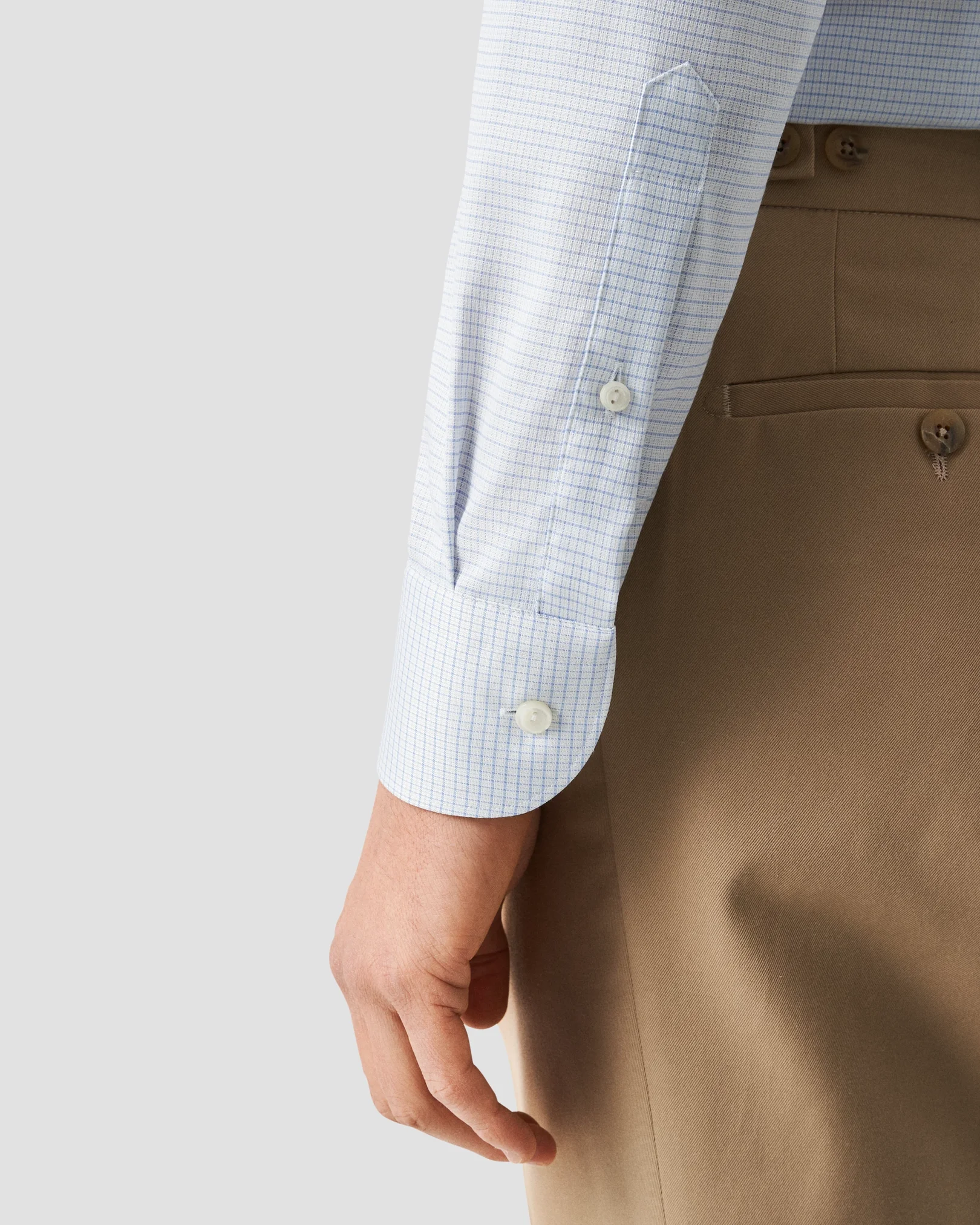 Eton - micro check signature twill shirt