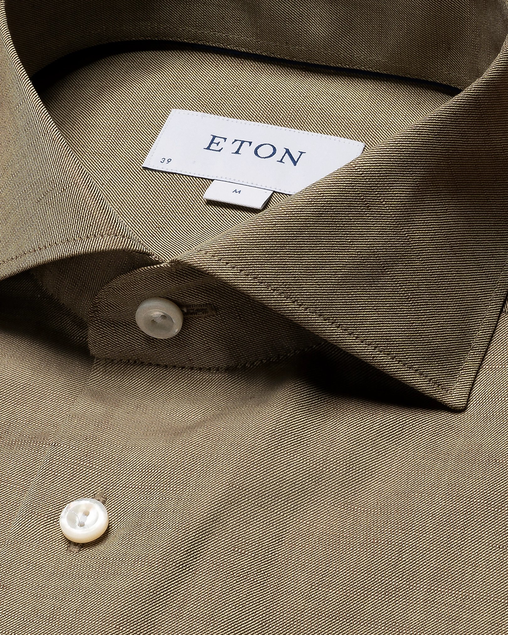 Eton - dark green textured twill