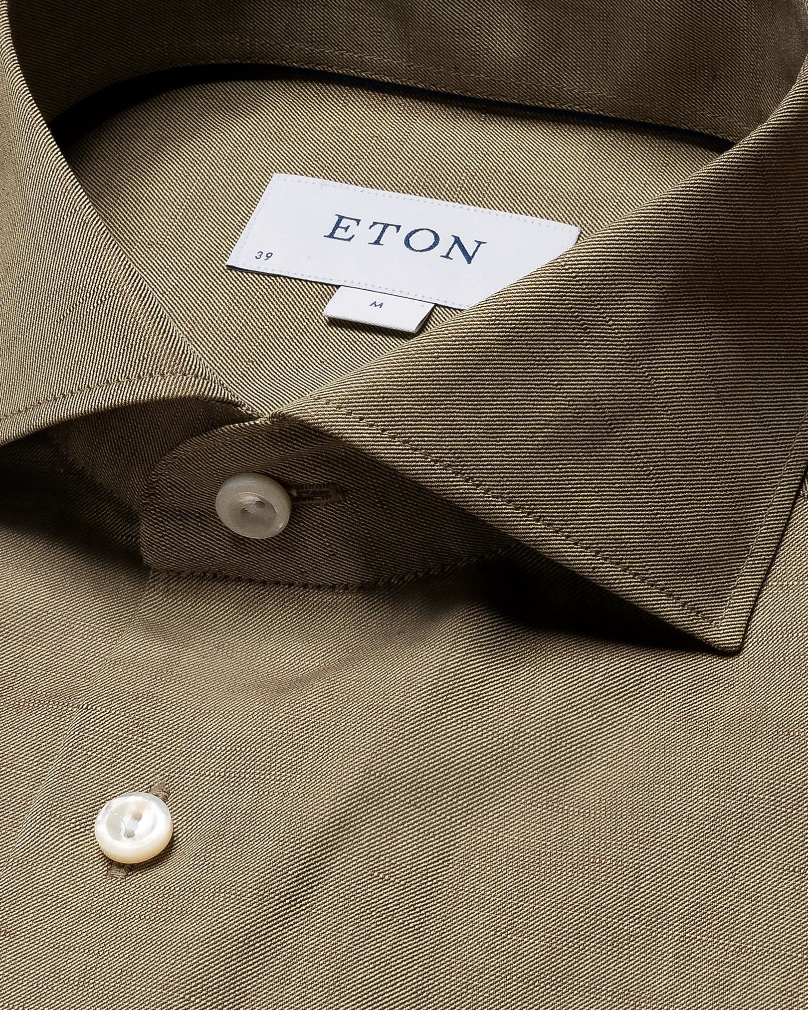 Eton - dark green textured twill