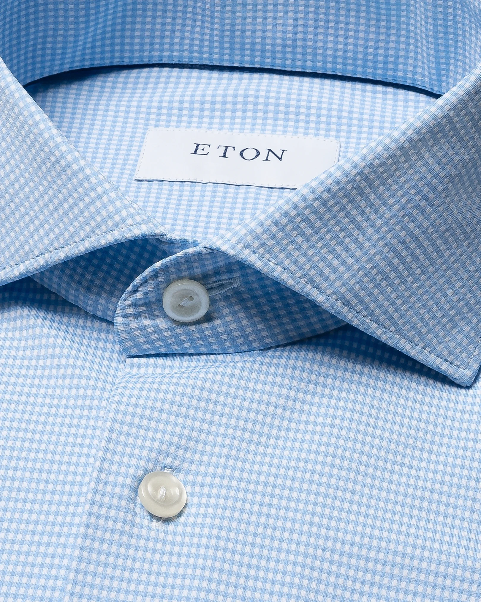 Eton - Micro Check Four-Way Strech Shirt