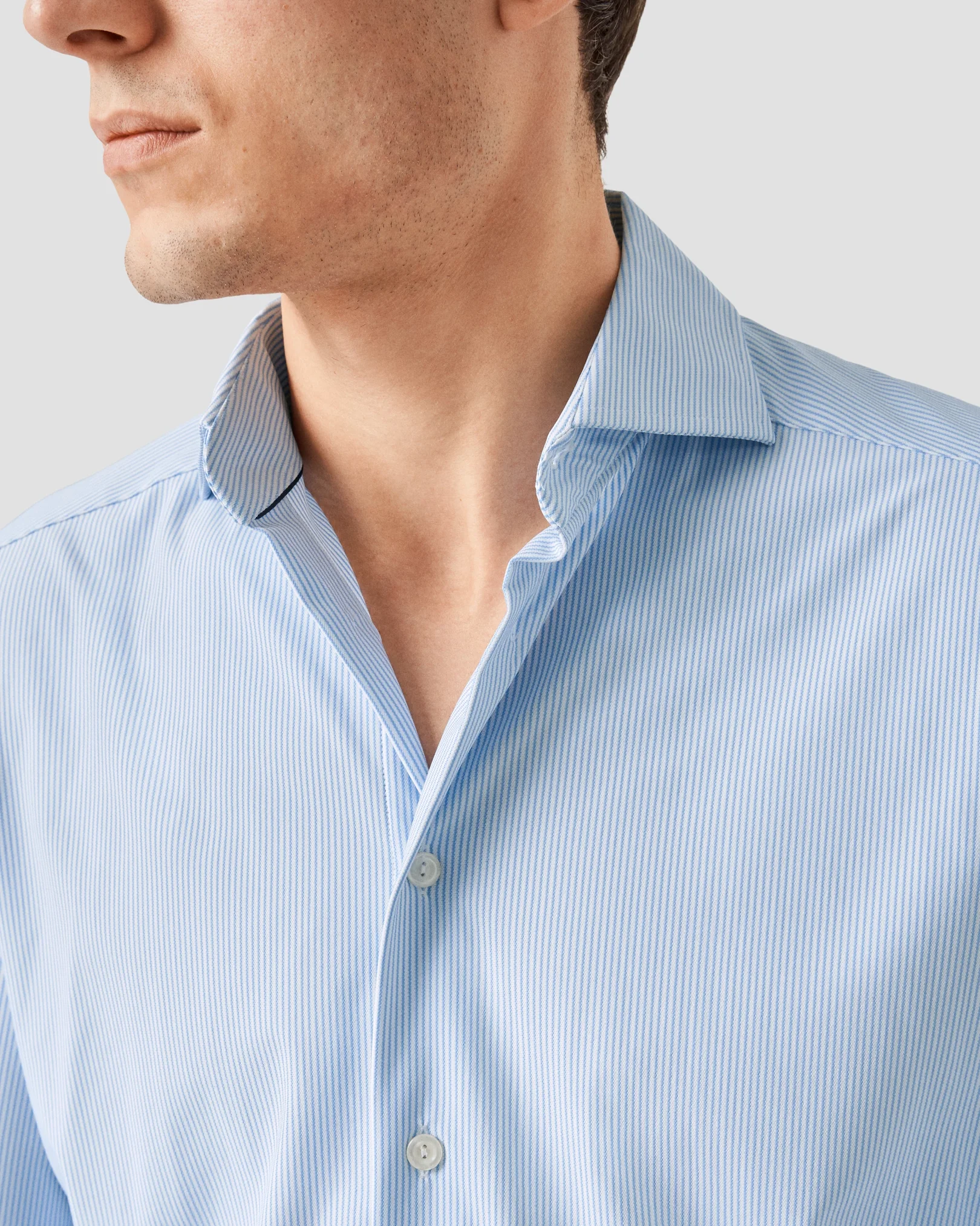 Eton - blue four way stretch