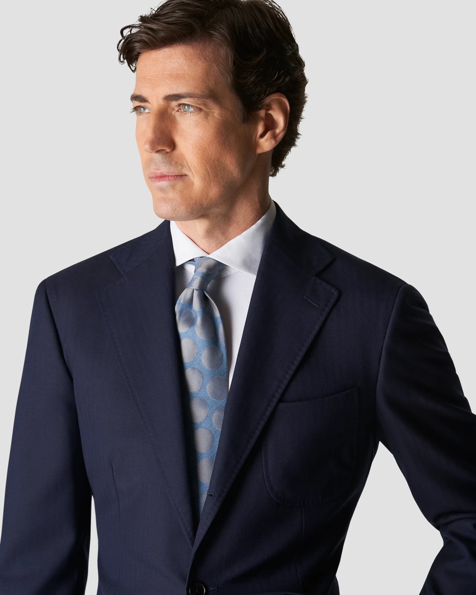 Eton - light grey 4 way stretch