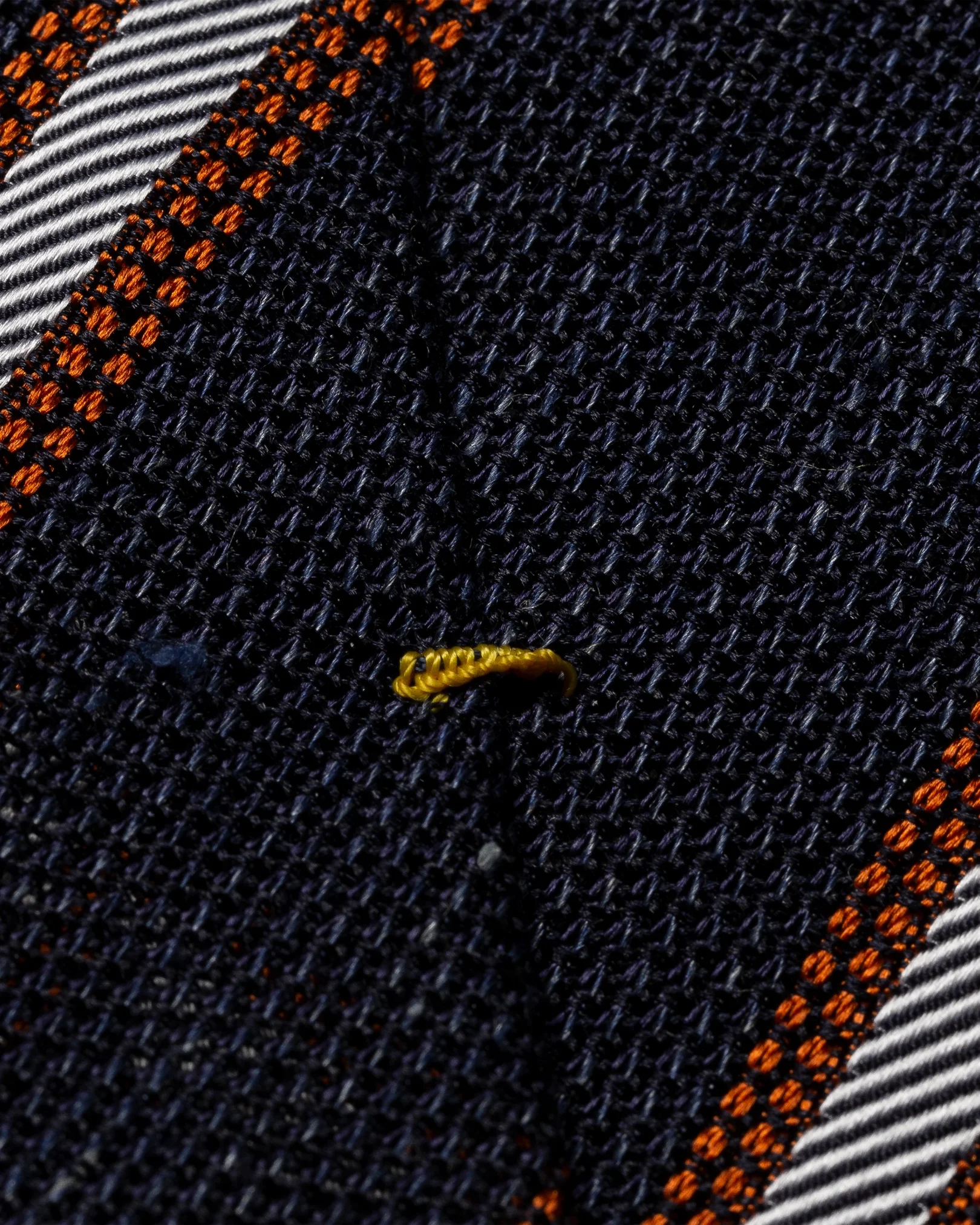 Eton - navy blue grenadine tie
