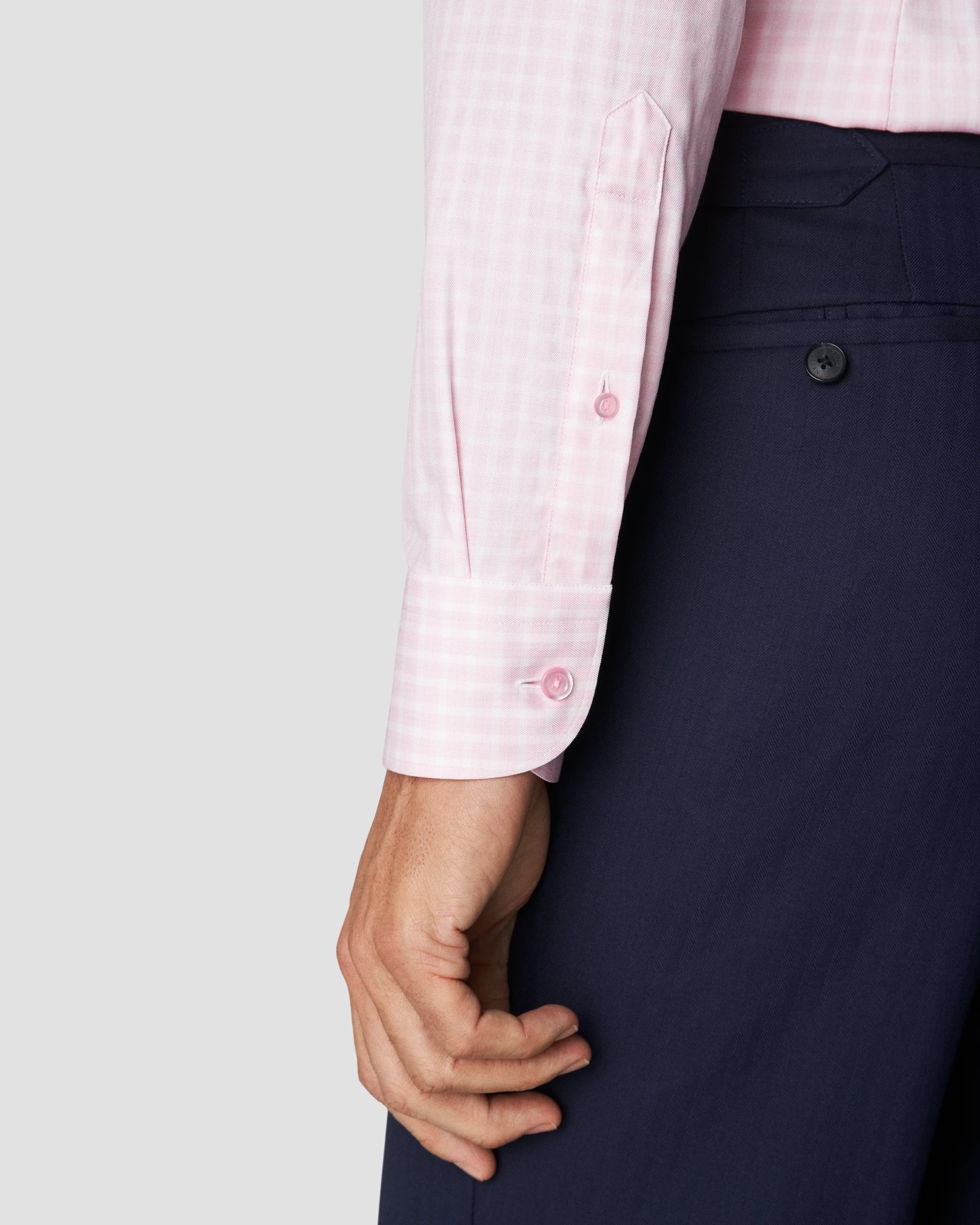 Eton - pink cottontencel stretch