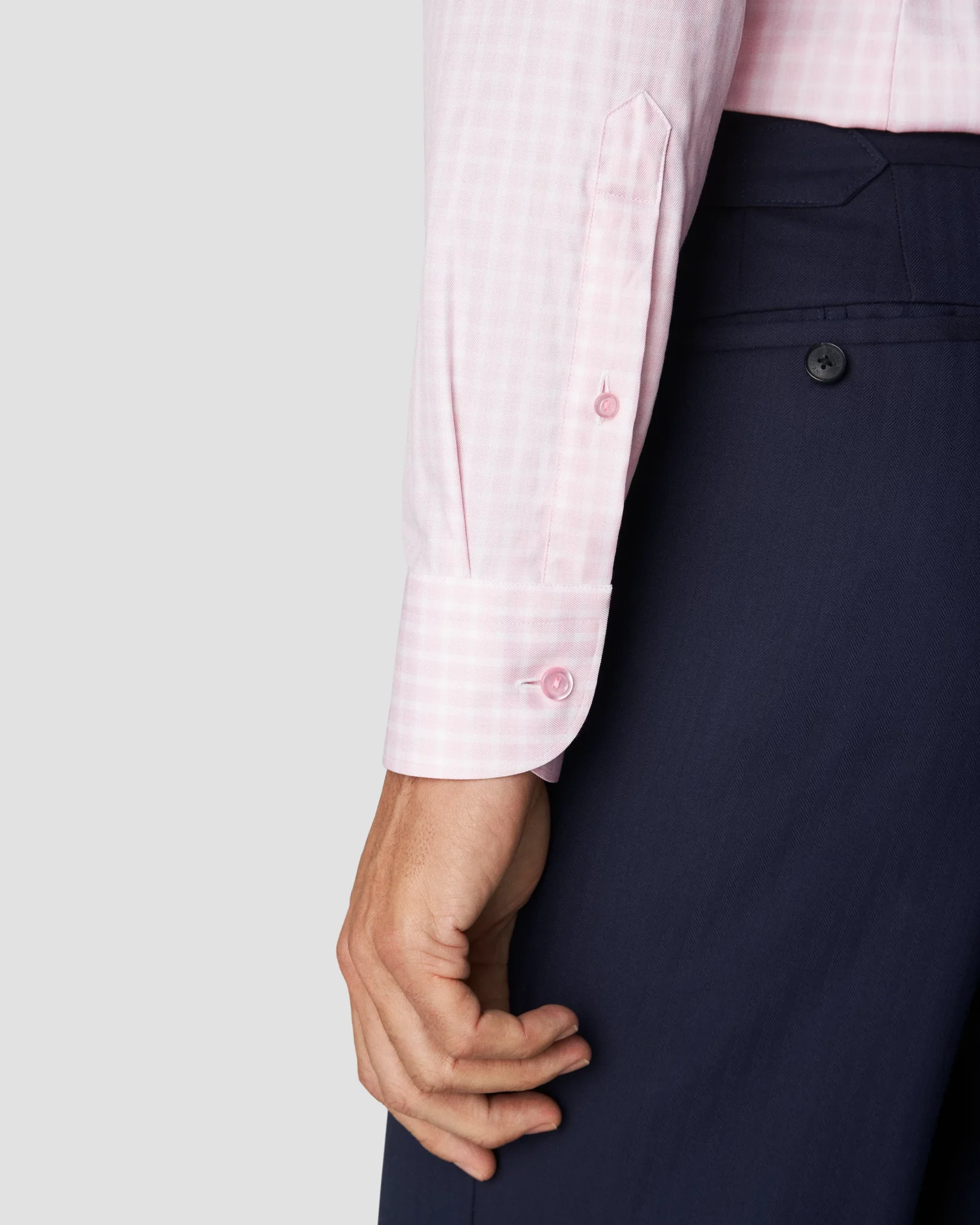 Eton - pink cottontencel stretch