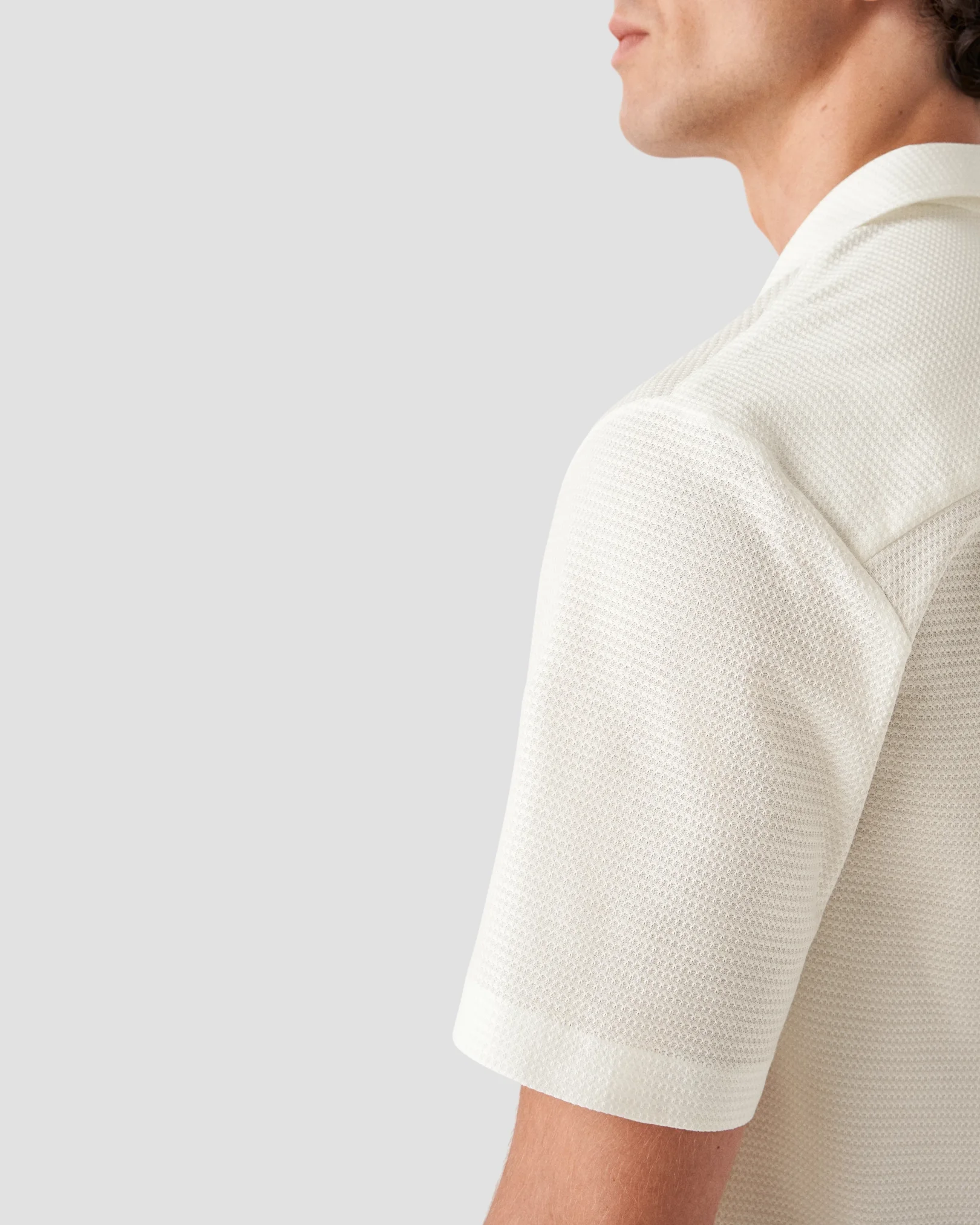 Eton - white jaquard jersey resort