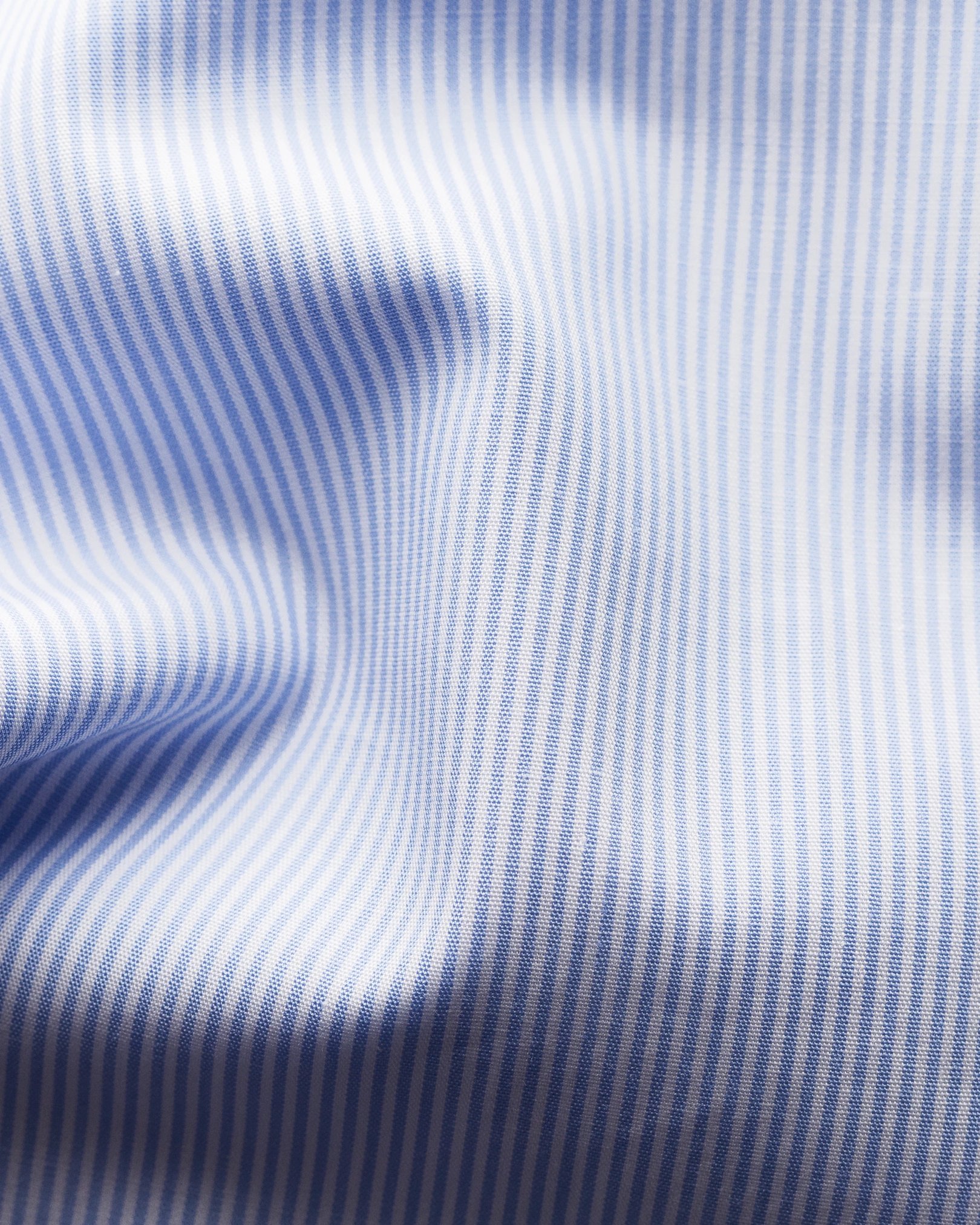 Eton - light blue poplin striped