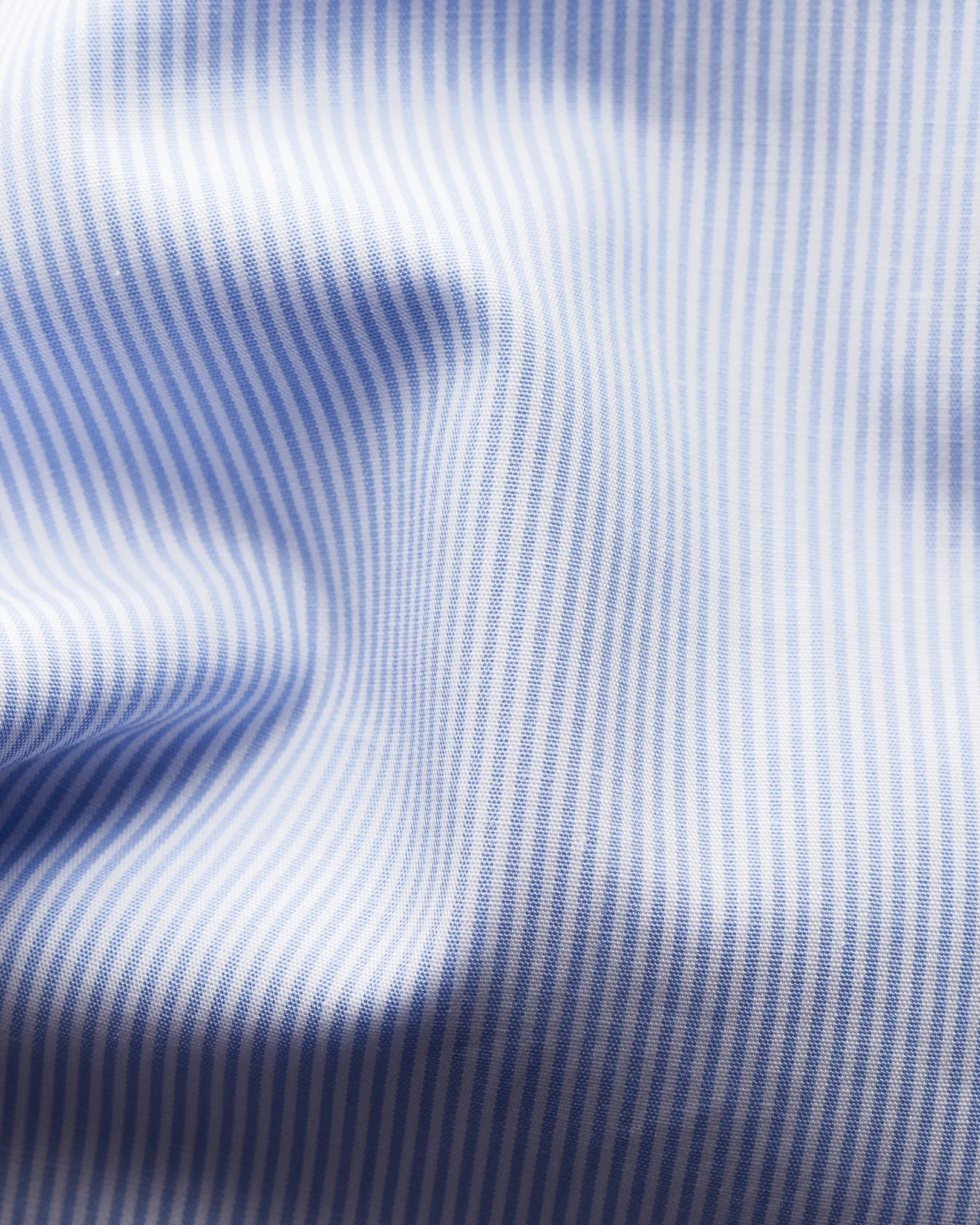 Eton - light blue poplin striped