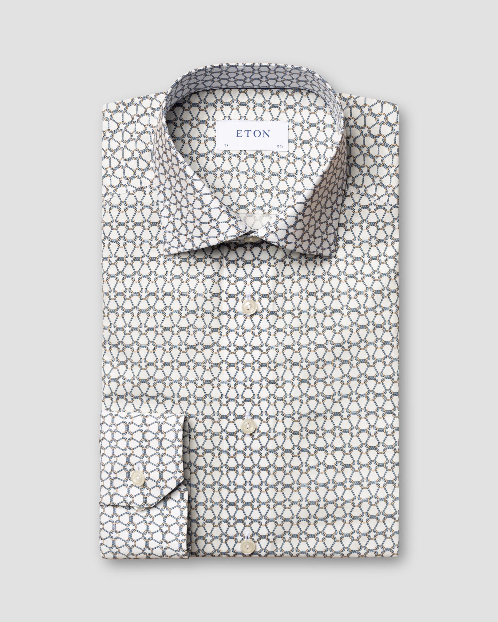 Eton - cord print shirt