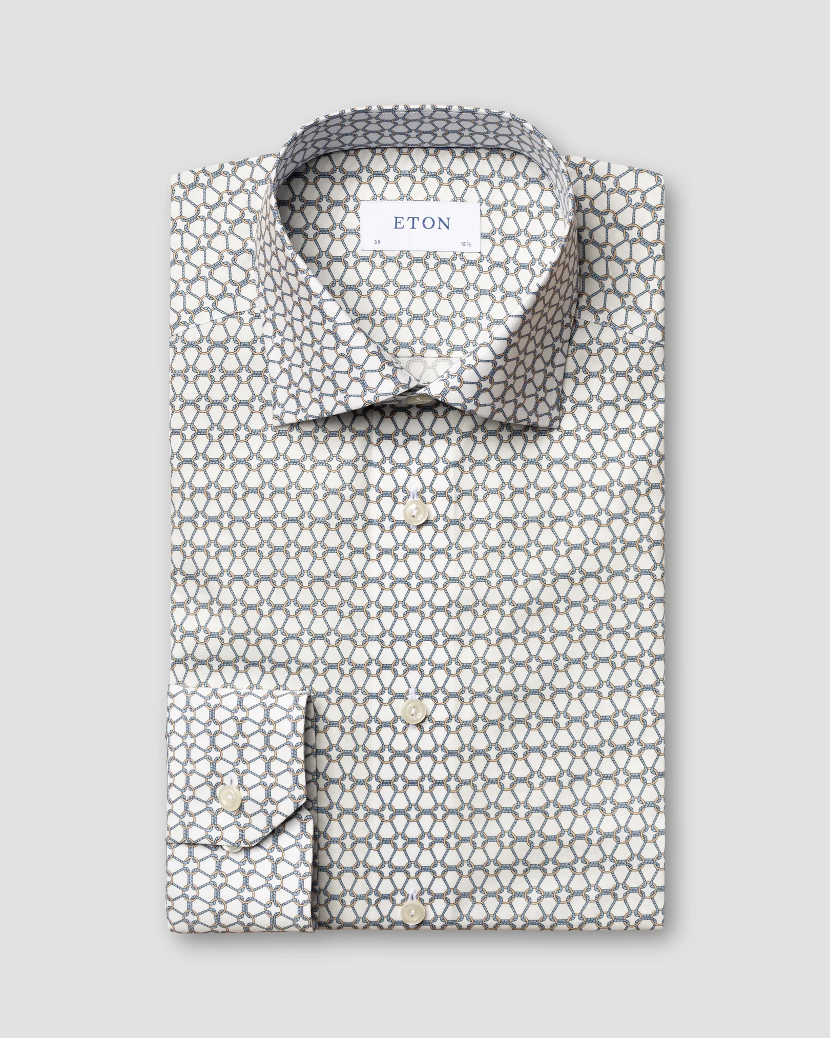 Eton - cord print shirt