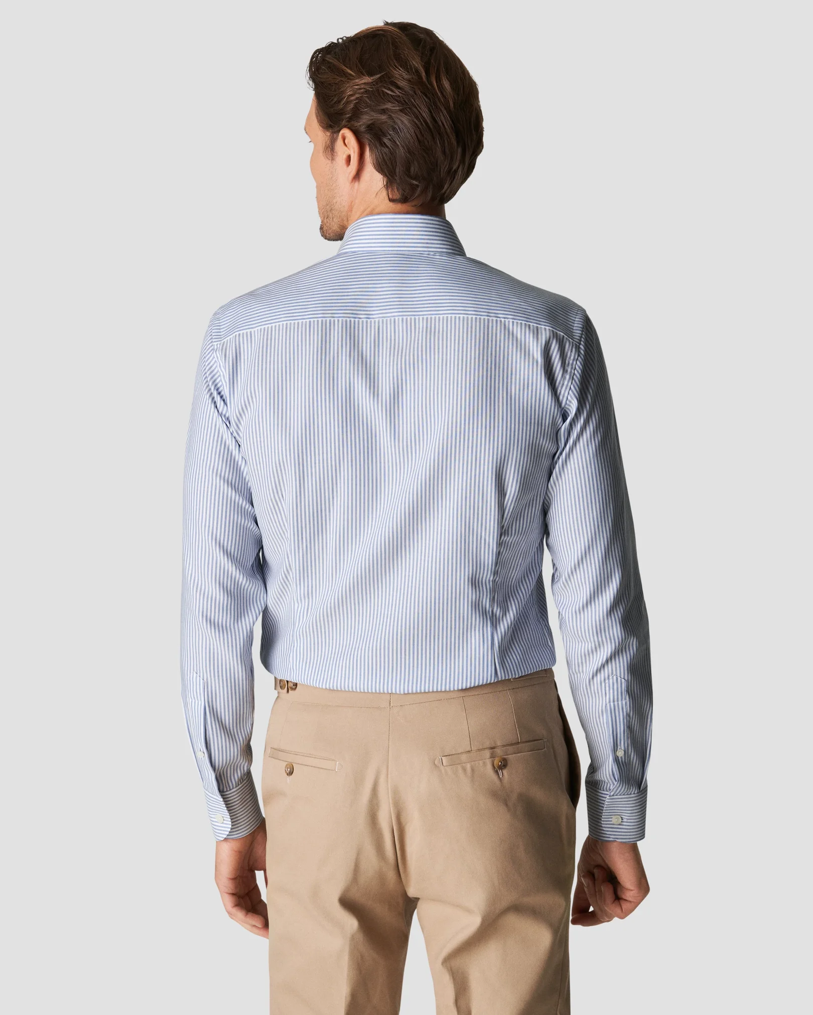 Eton - mid blue fine oxford