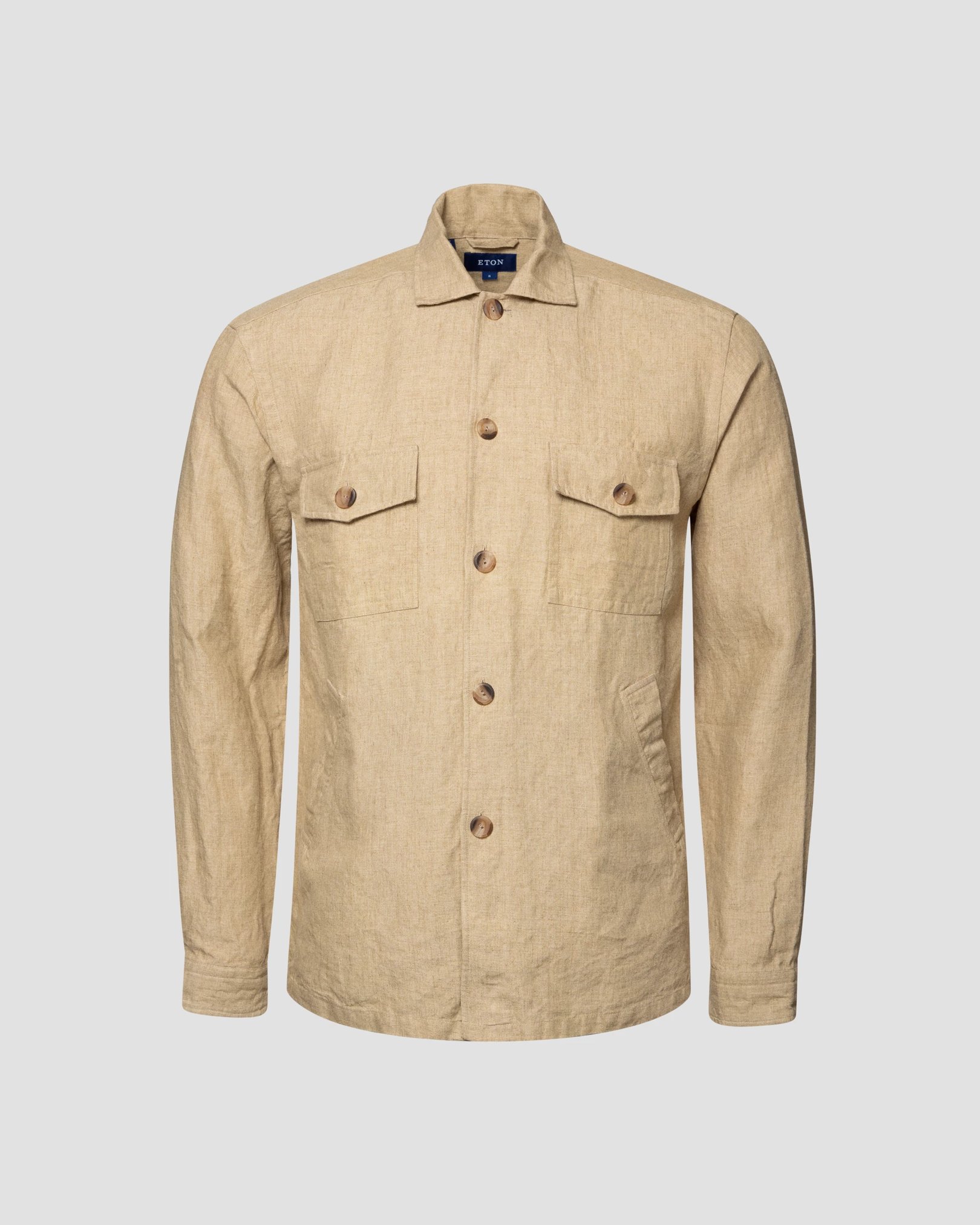 Eton - beige linen overshirt