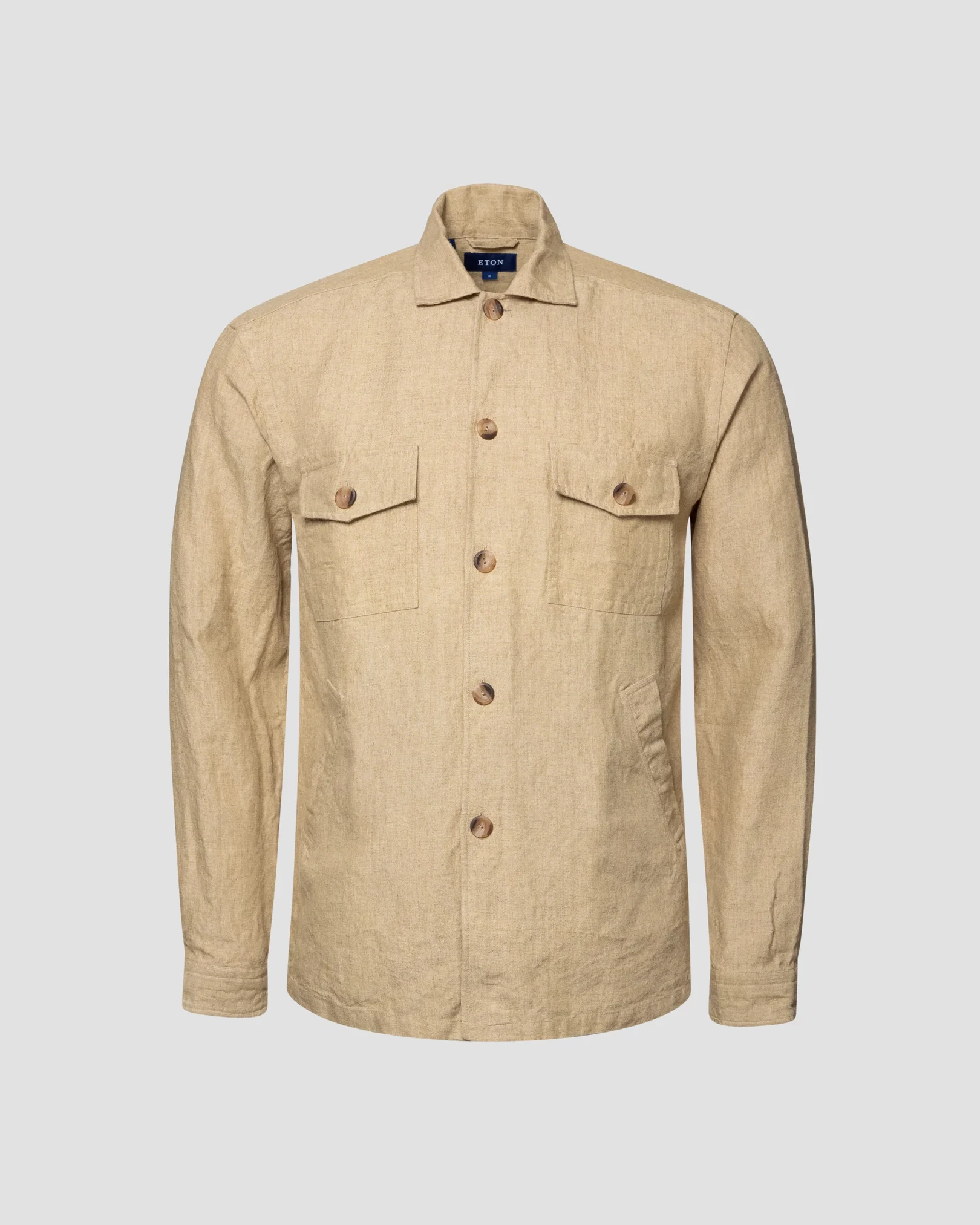 Eton - beige linen overshirt