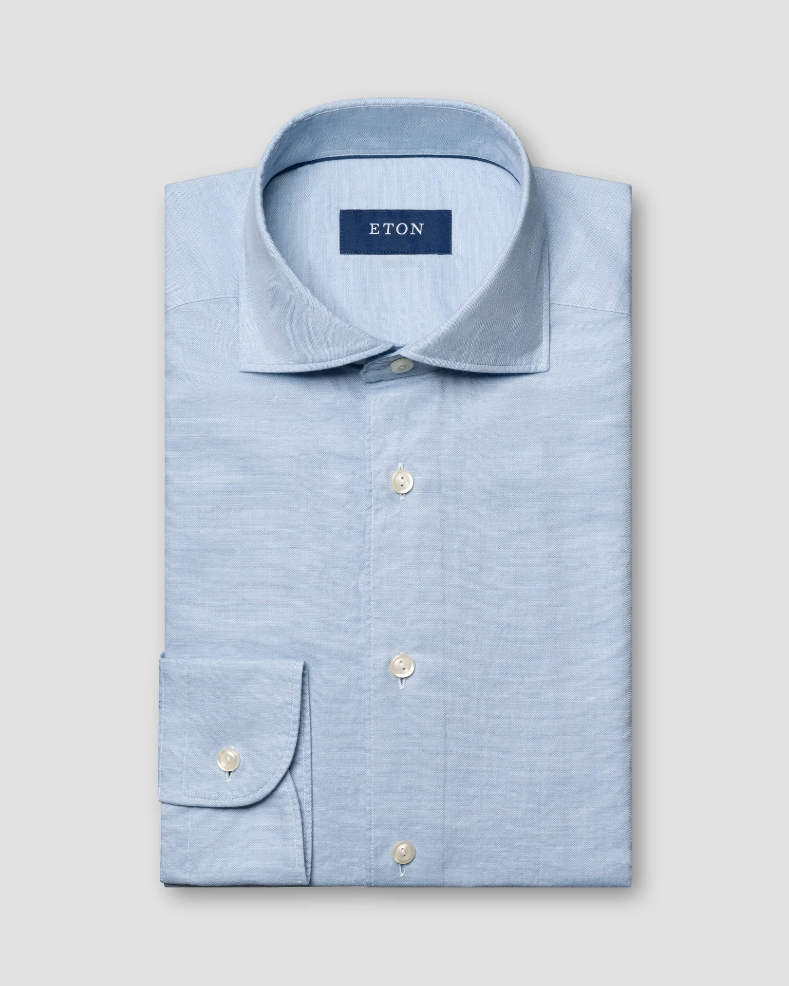 Eton - fine twill shirt light blue fine twill shirt