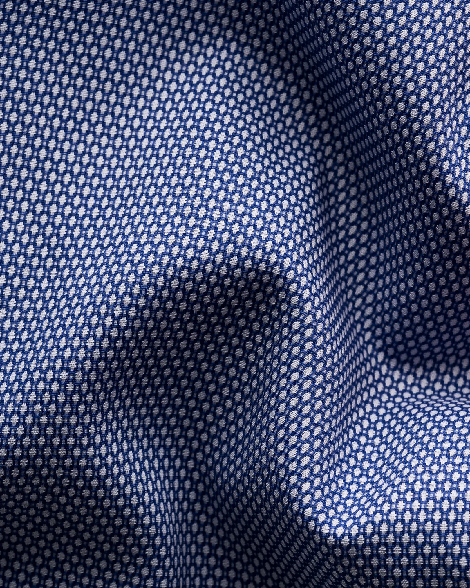 Eton - dark blue twill with cut away