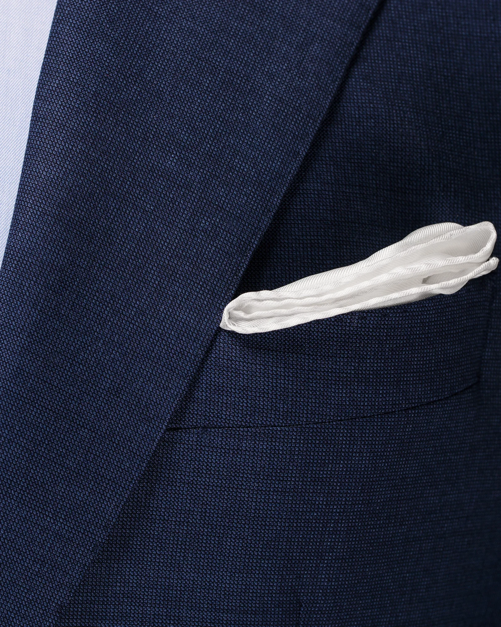 Eton - white silk pocket square