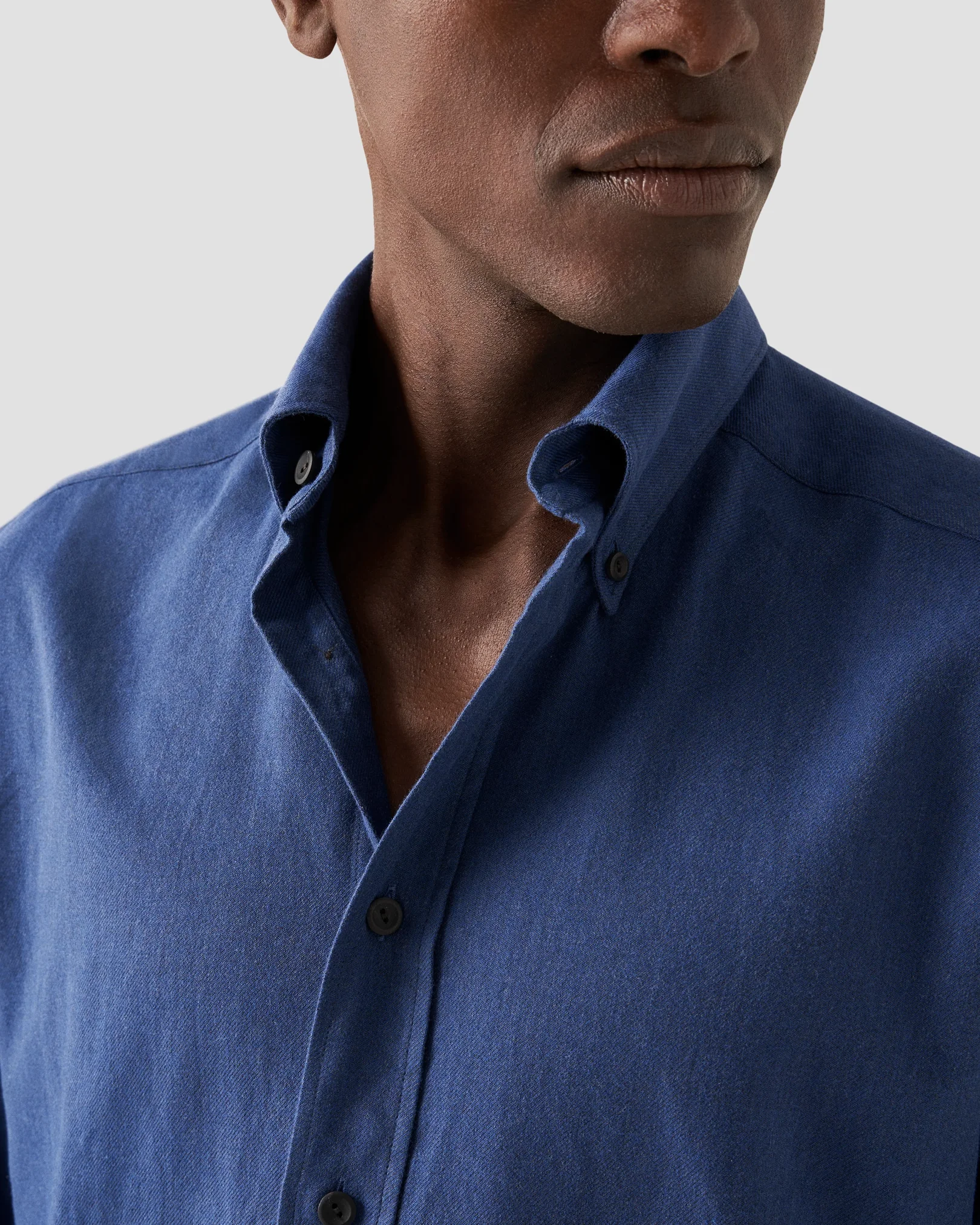 Eton - navy flanell shirt