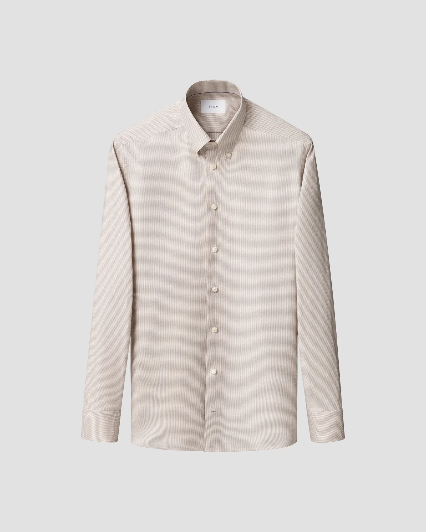 Eton - beige check signature oxfordshirt