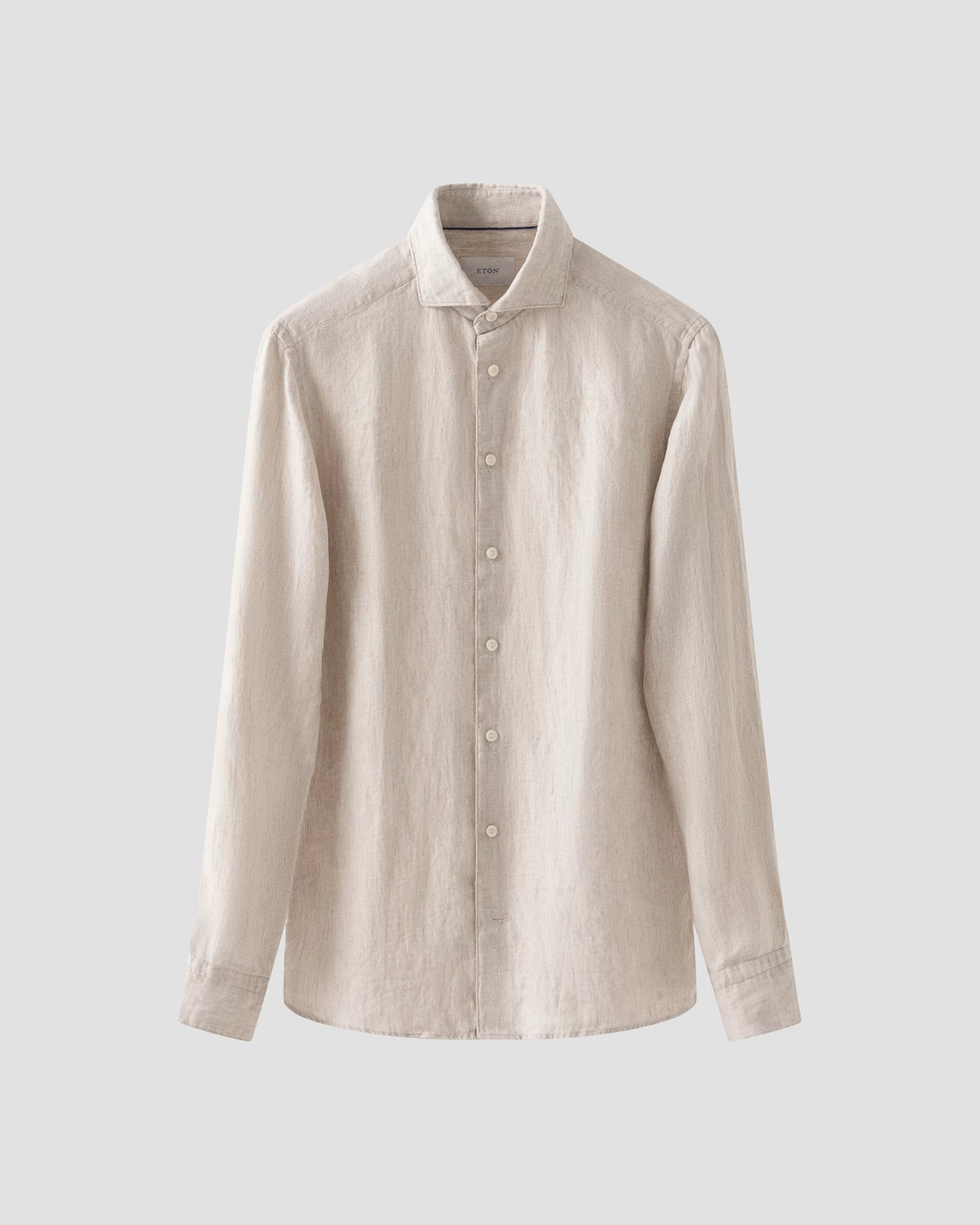 Eton - Solid Twill Linen Shirt
