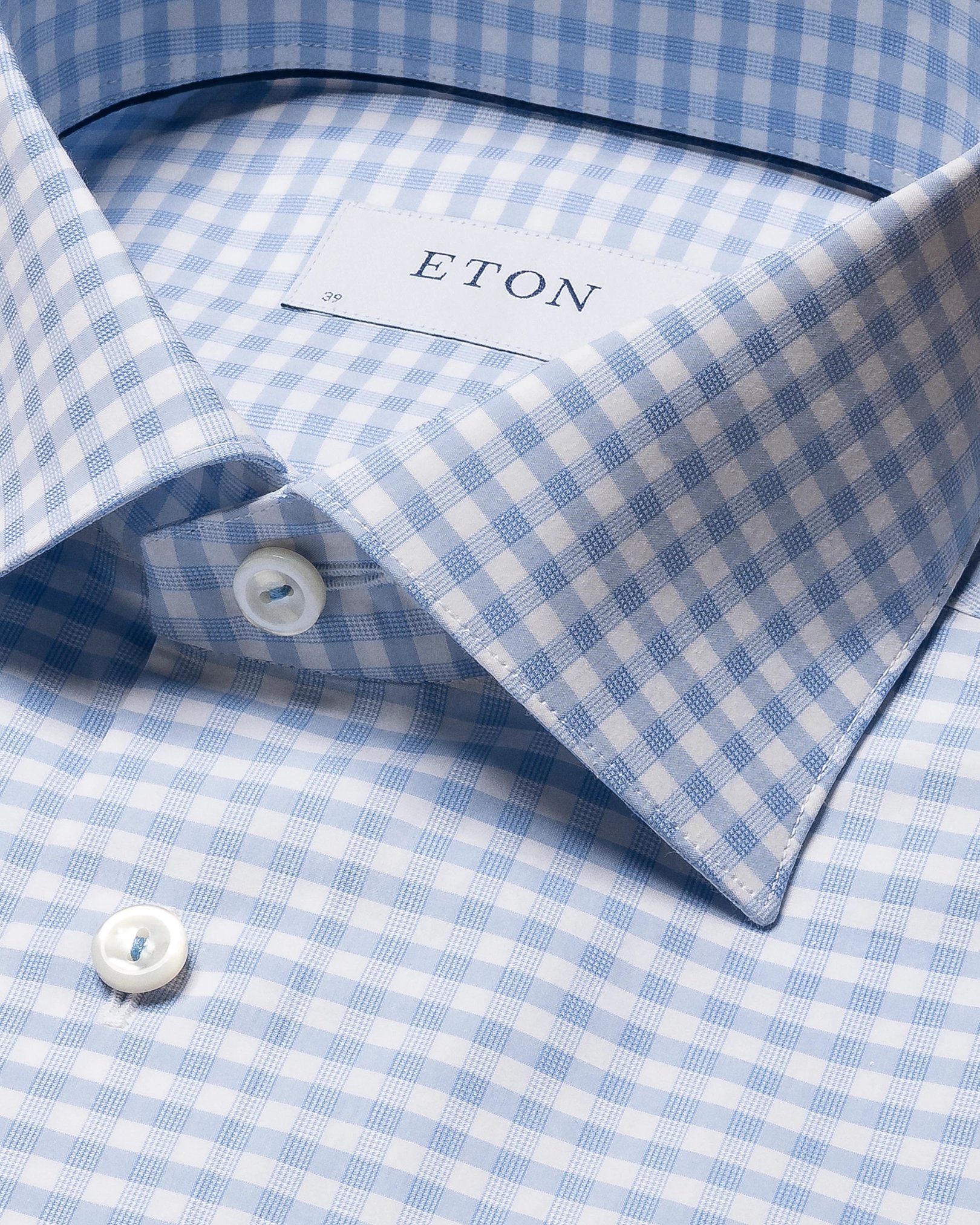 Eton - checked elevated pique
