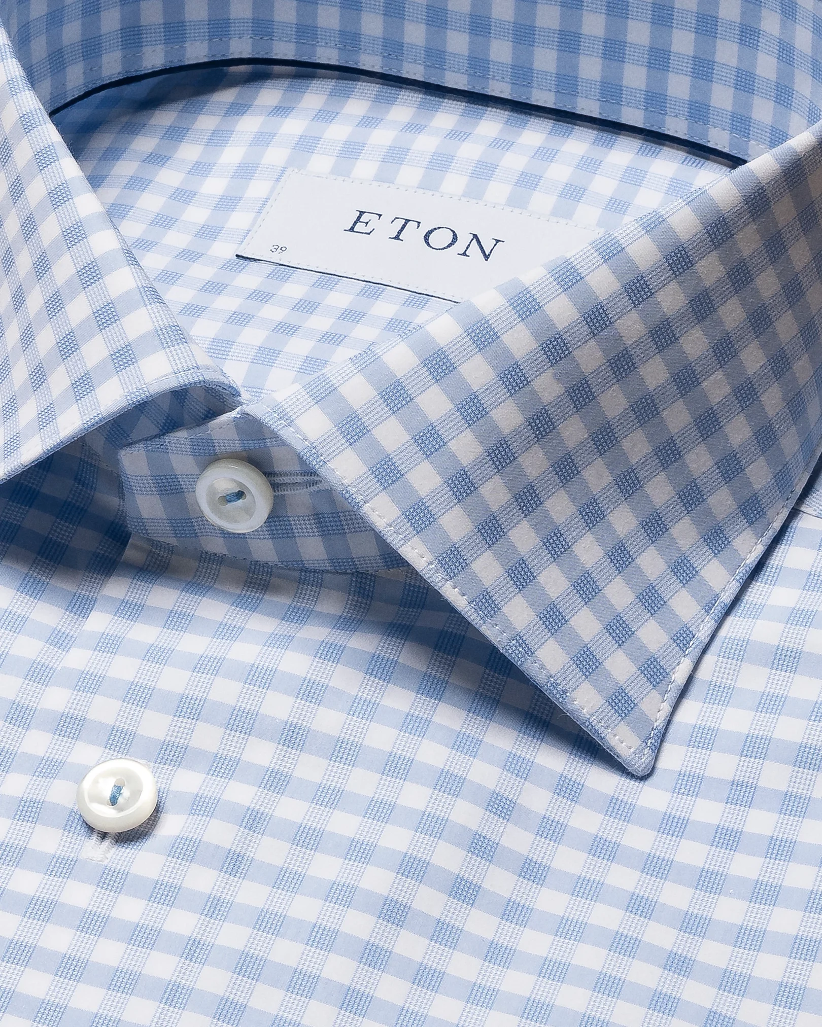 Eton - checked elevated pique