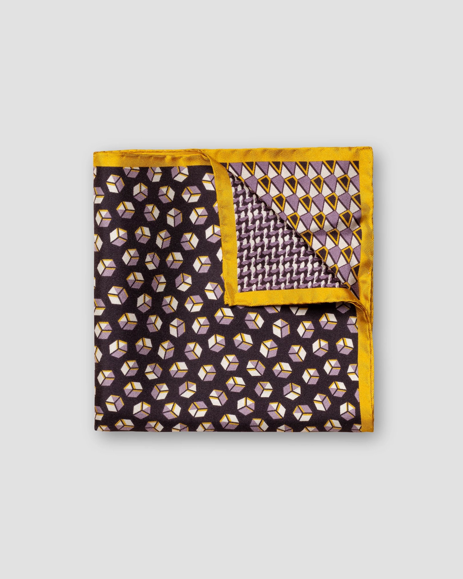 Eton - mid purple four side pocket square