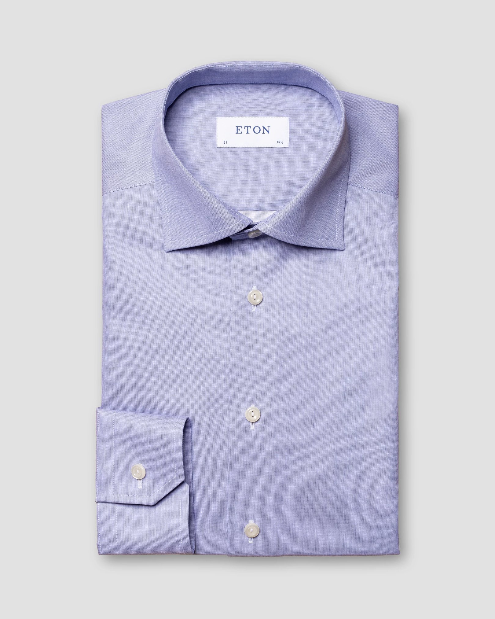 Eton - mid blue signature twill cutaway