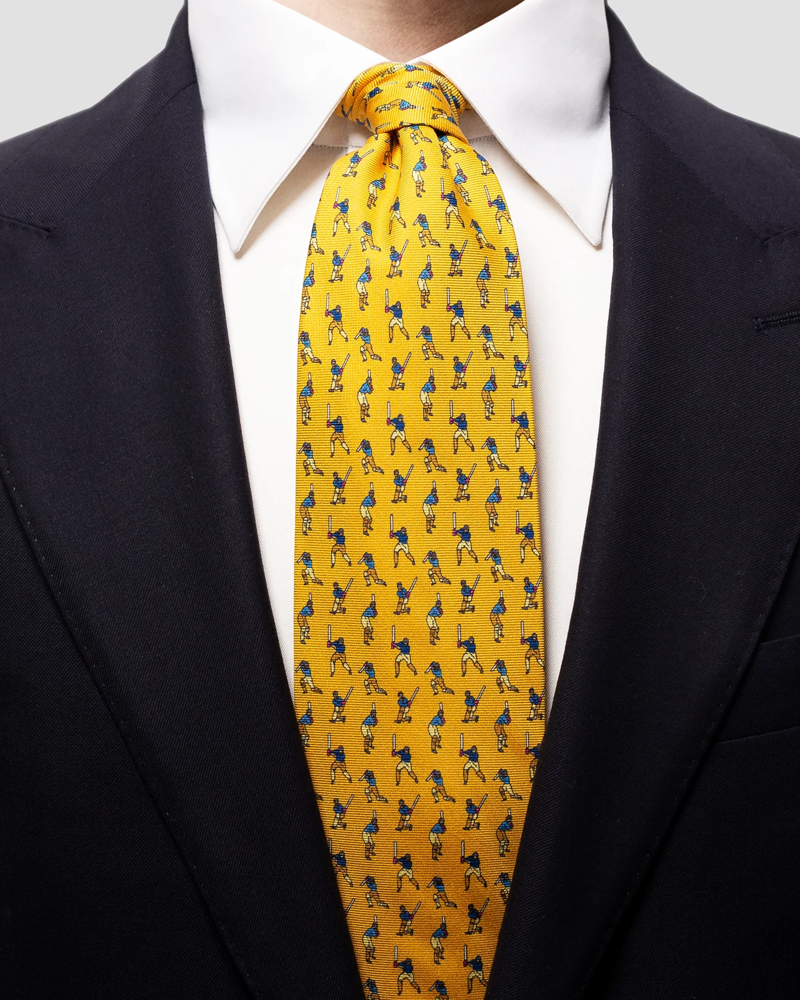 Eton - yellow cricket tie