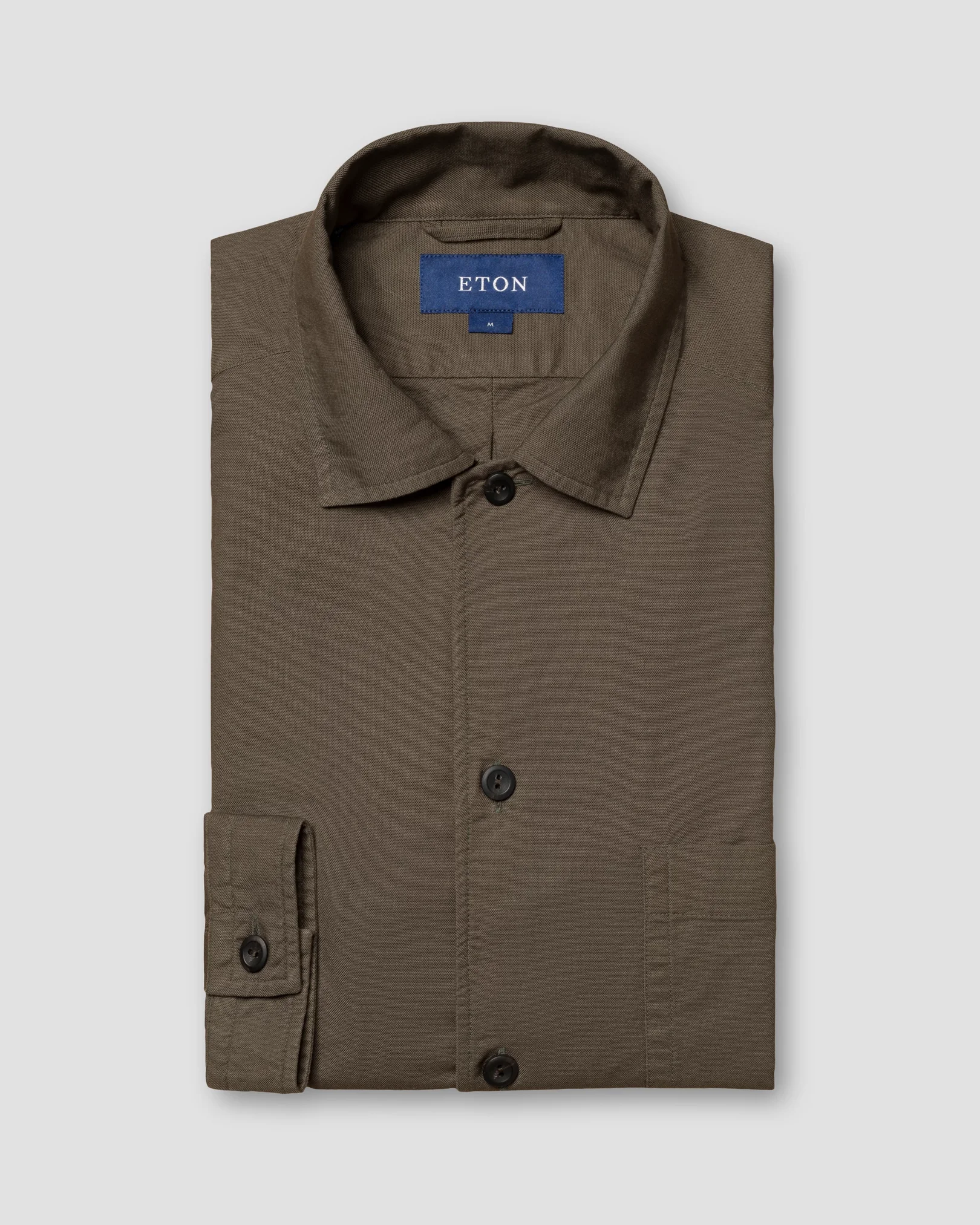 Eton - green heavy oxford shirt