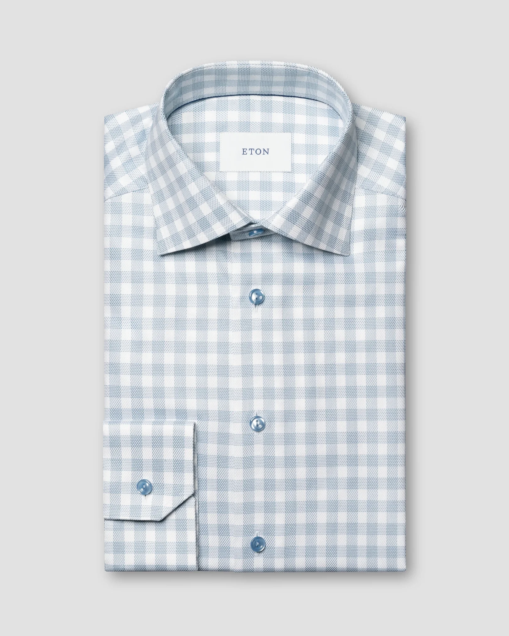 Eton - Kariertes Signature-Twill-Hemd