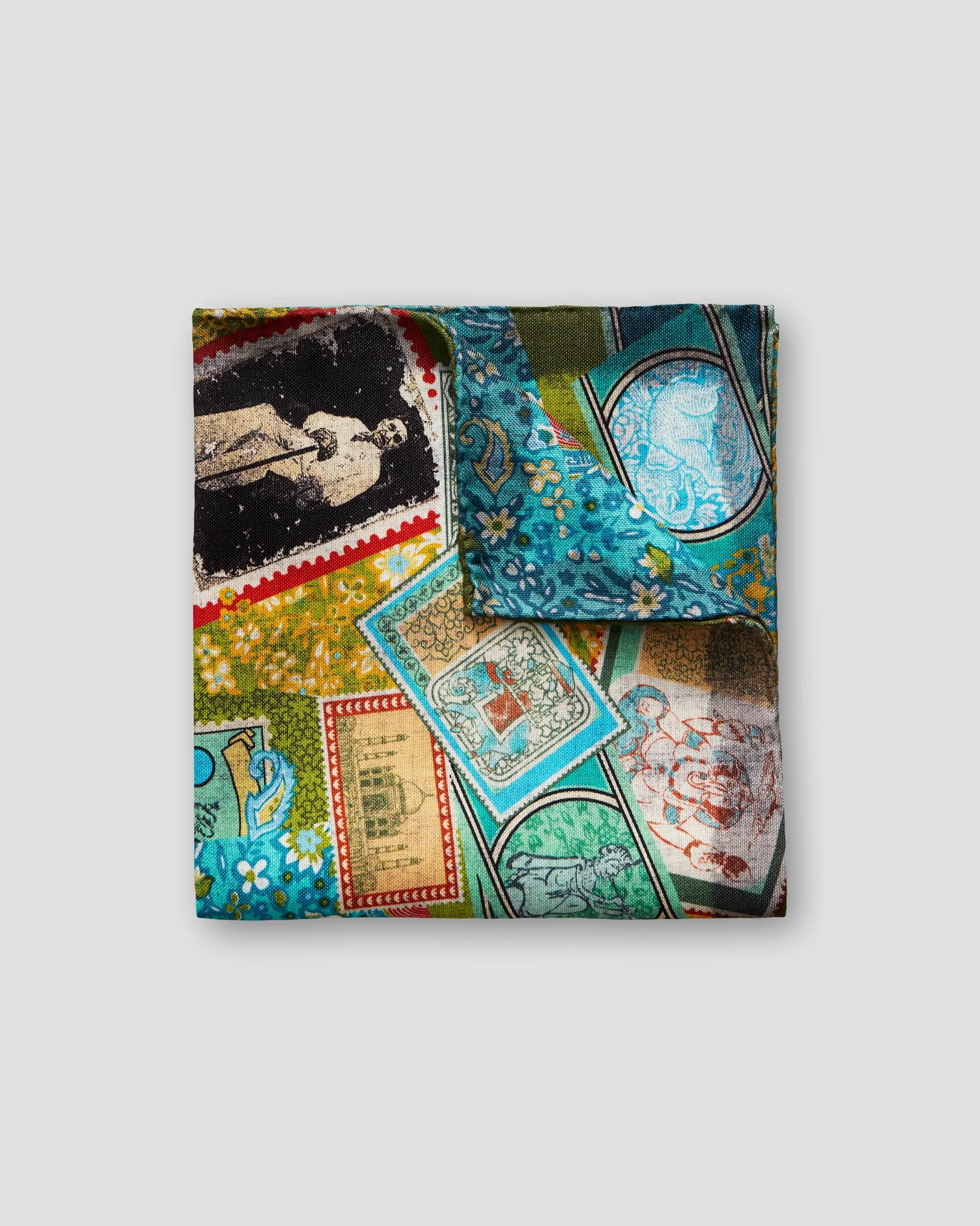 Eton - stamps pocket square