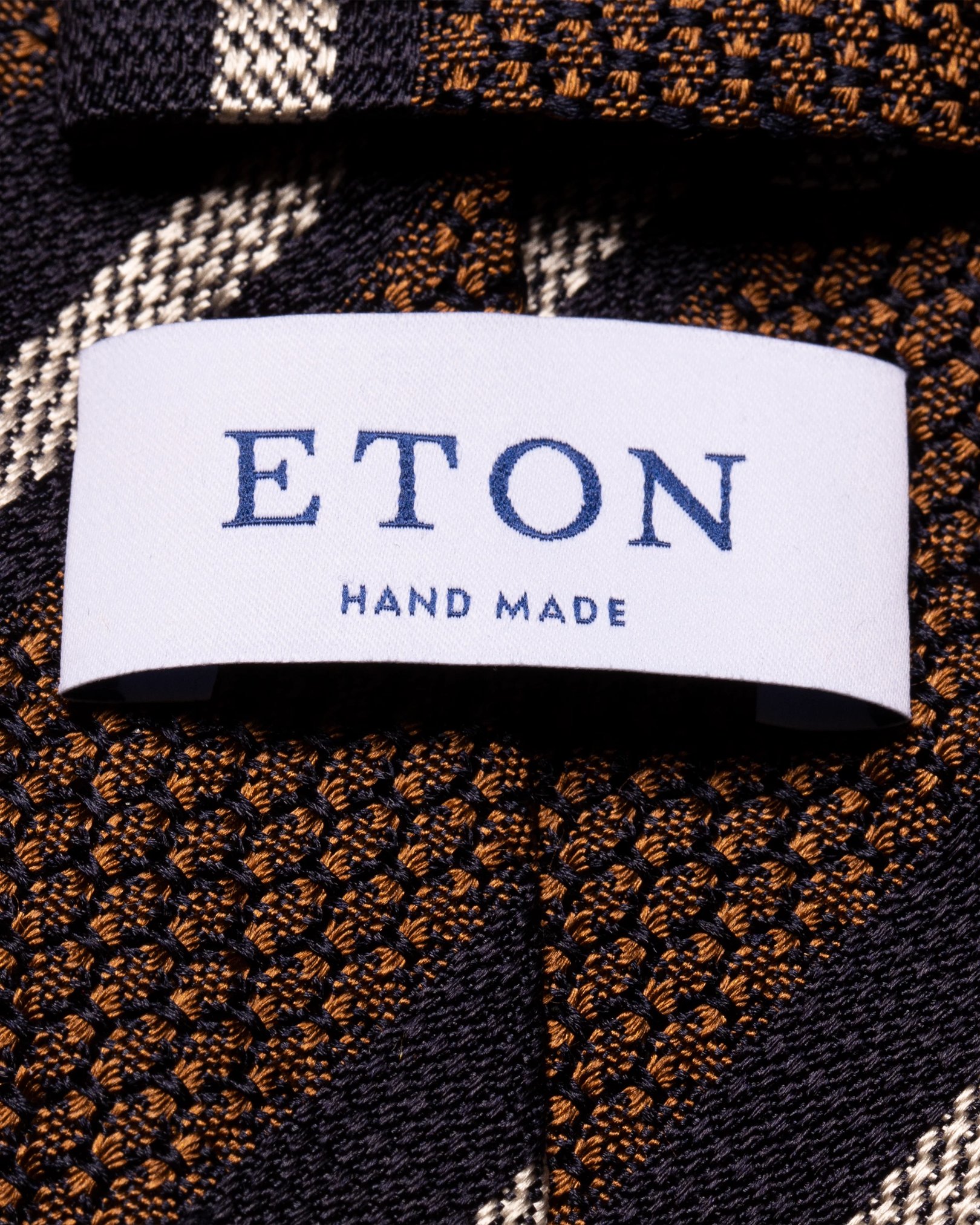 Eton - orange striped grenadine tie