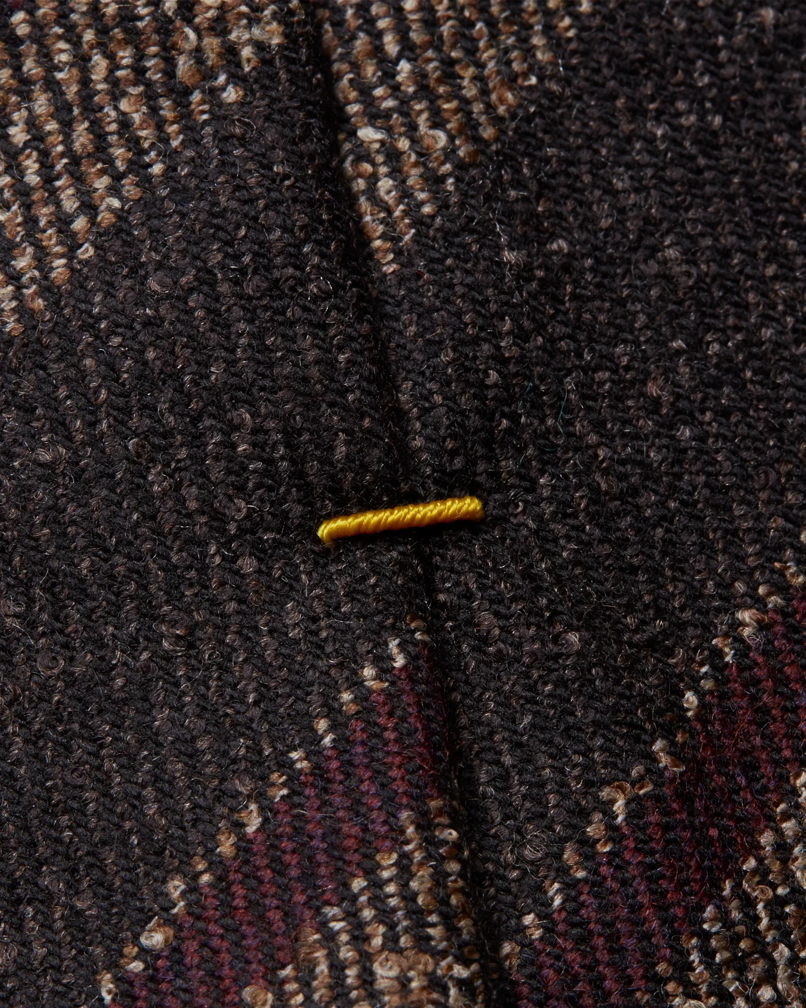 Eton - brown striped wool blend tie