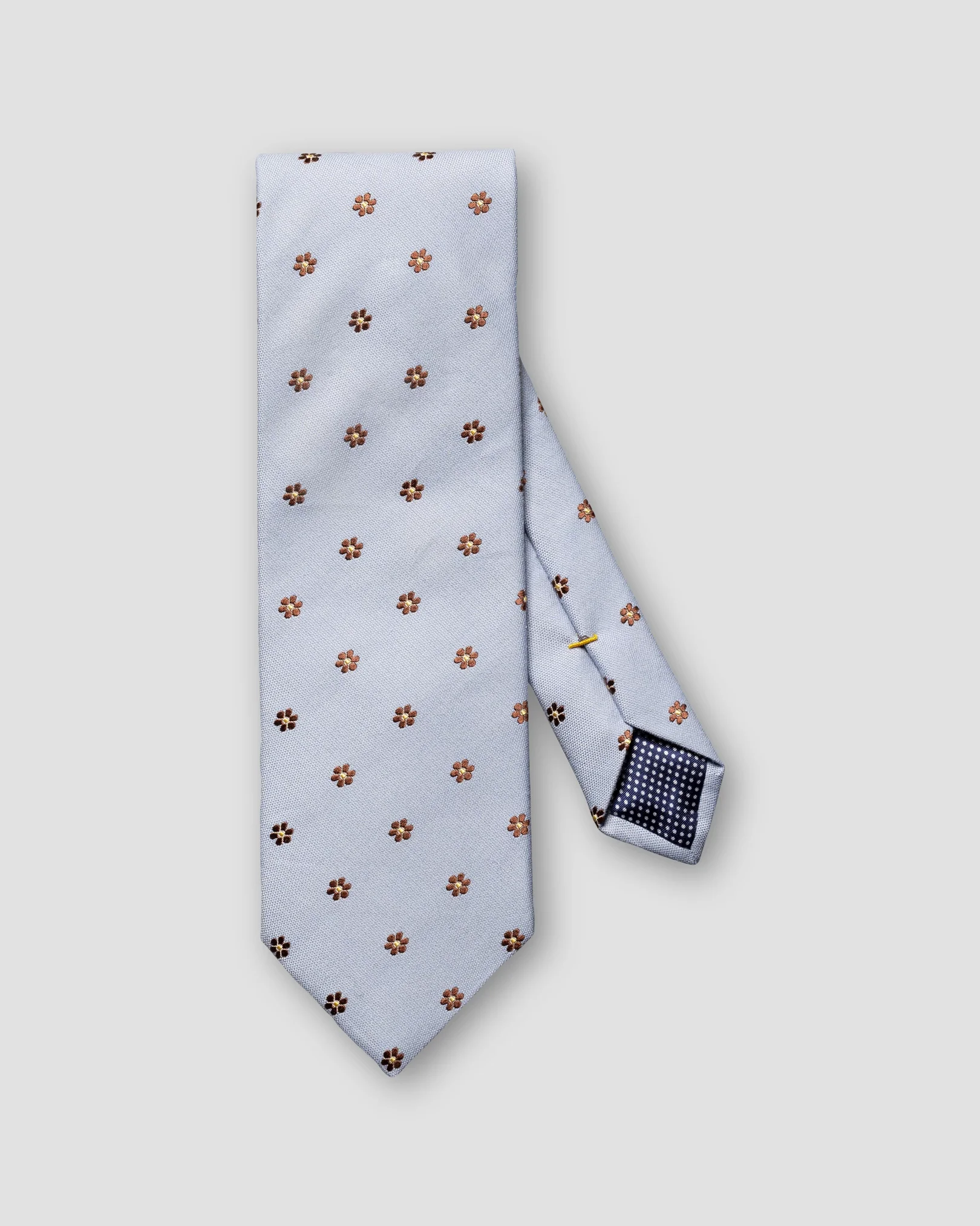 Eton - blue cotton silk tie
