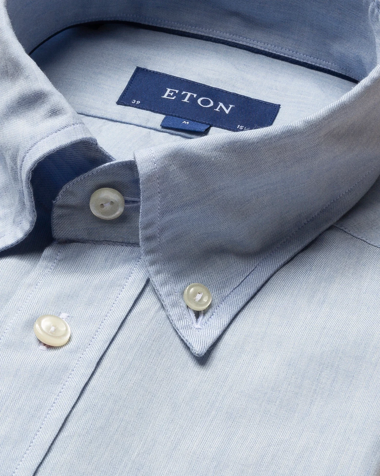 Eton - light blue flannel shirt
