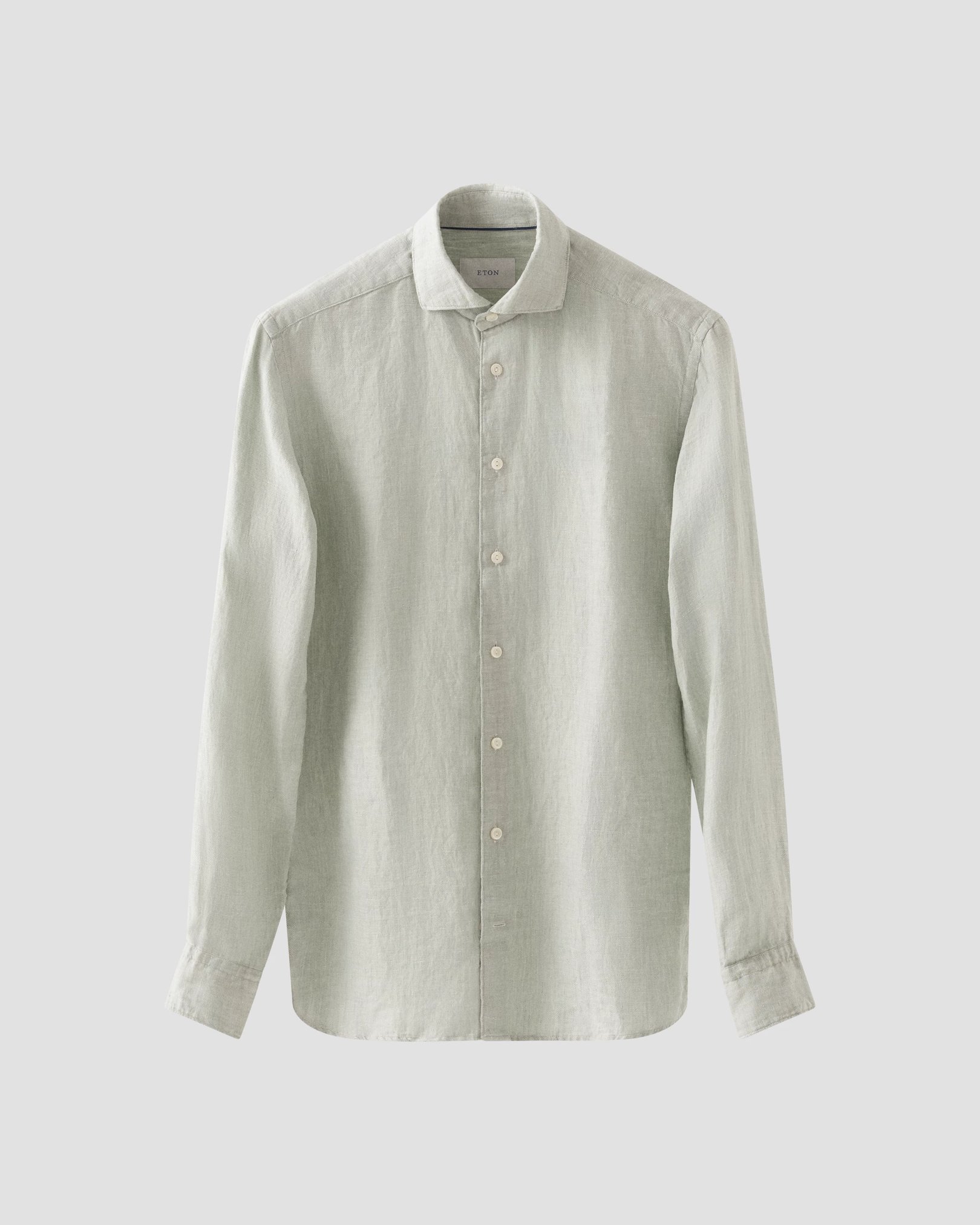 Eton - Solid Twill Linen Shirt