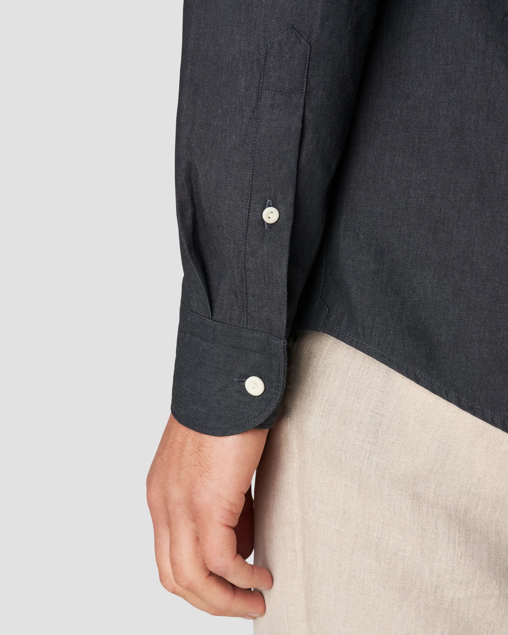 Eton - black heavy twill