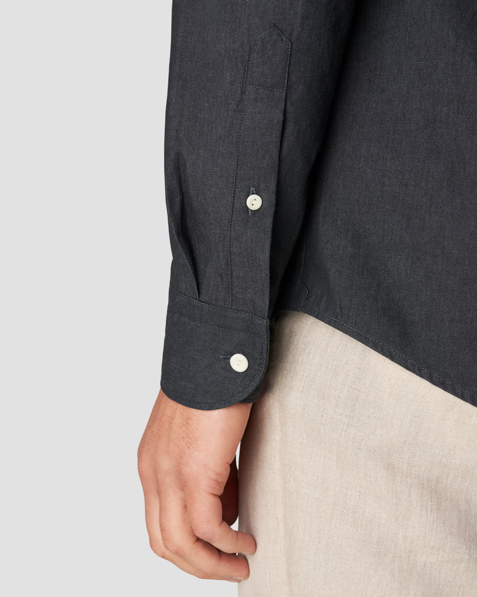 Eton - black heavy twill