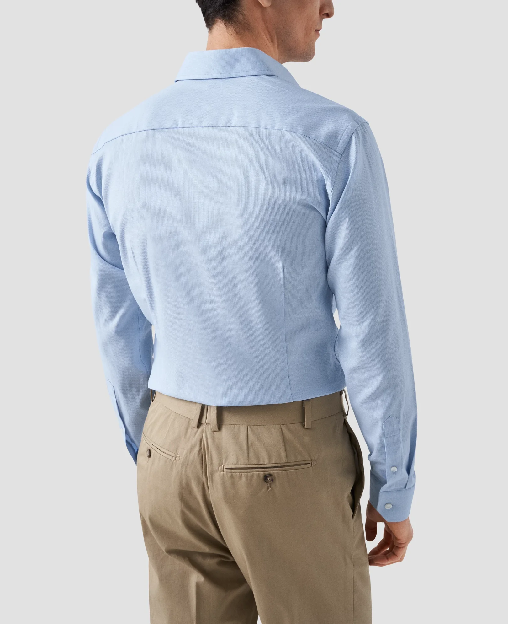 Eton - woven pin dot signature twill